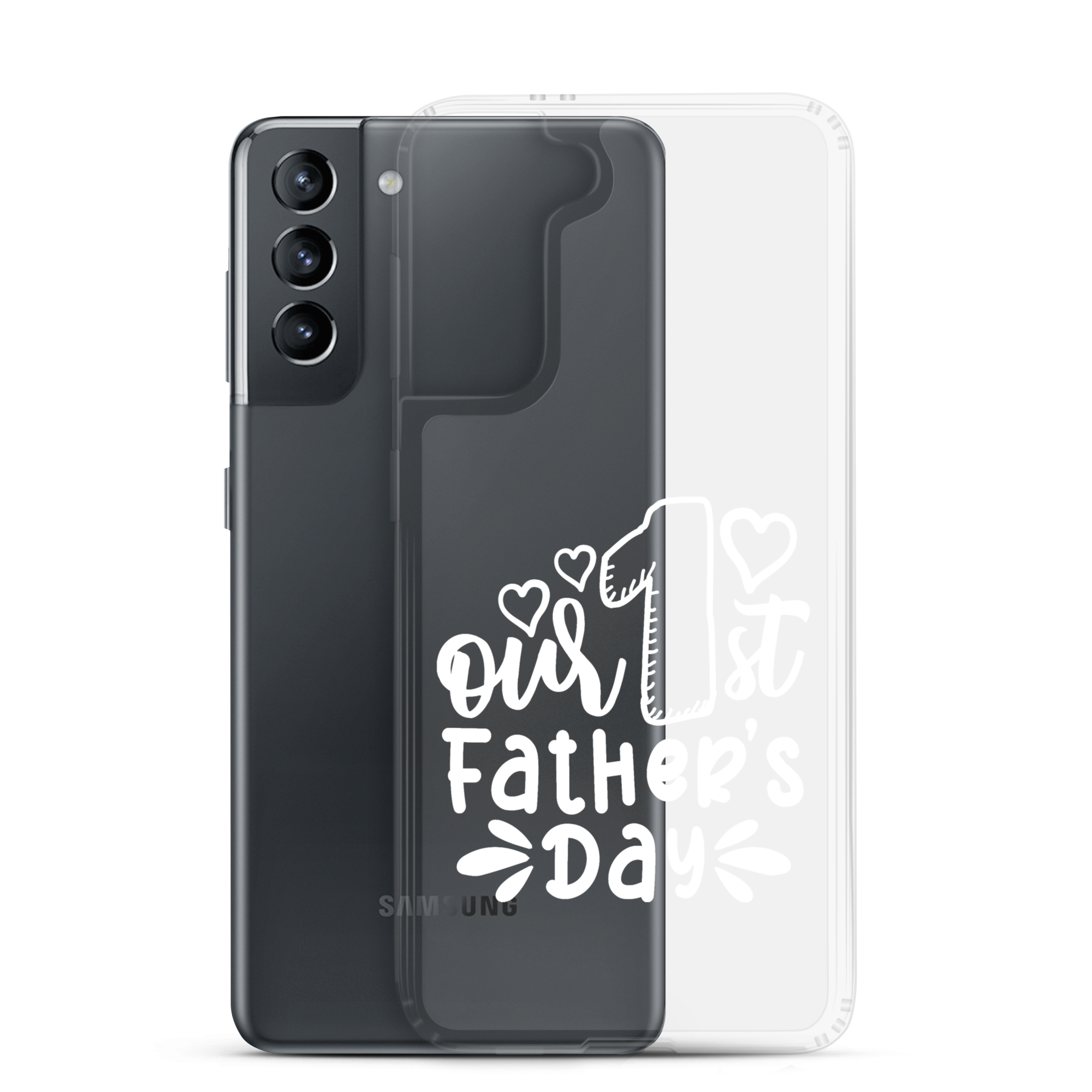 Our First Father's Day Clear Case for Samsung®