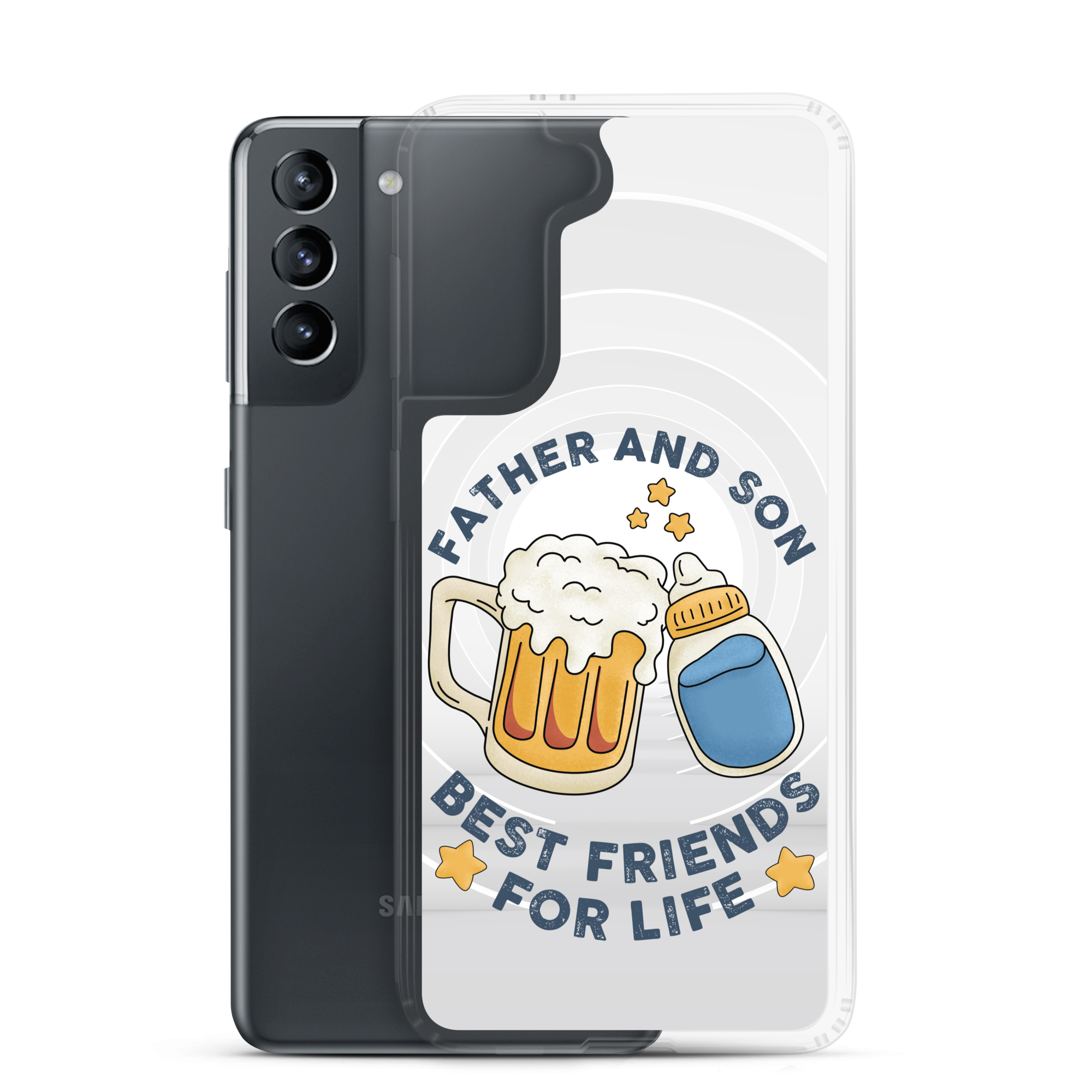 Father And Son Best Friends For Life Clear Case for Samsung®