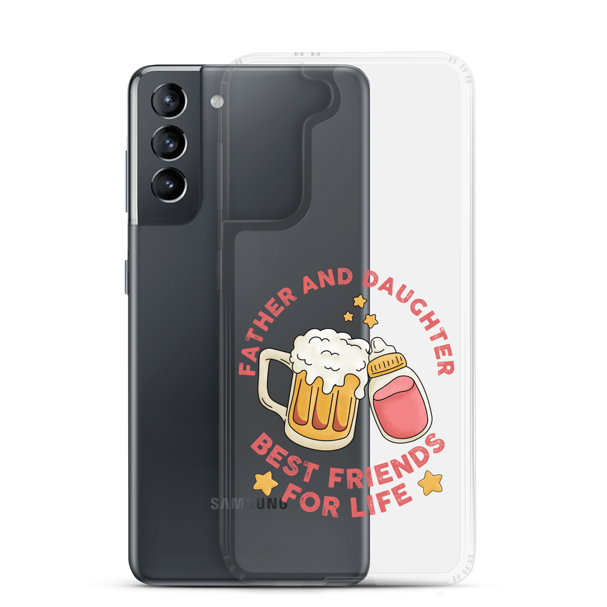 Father And Daughter Best Friends For Life Clear Case for Samsung®