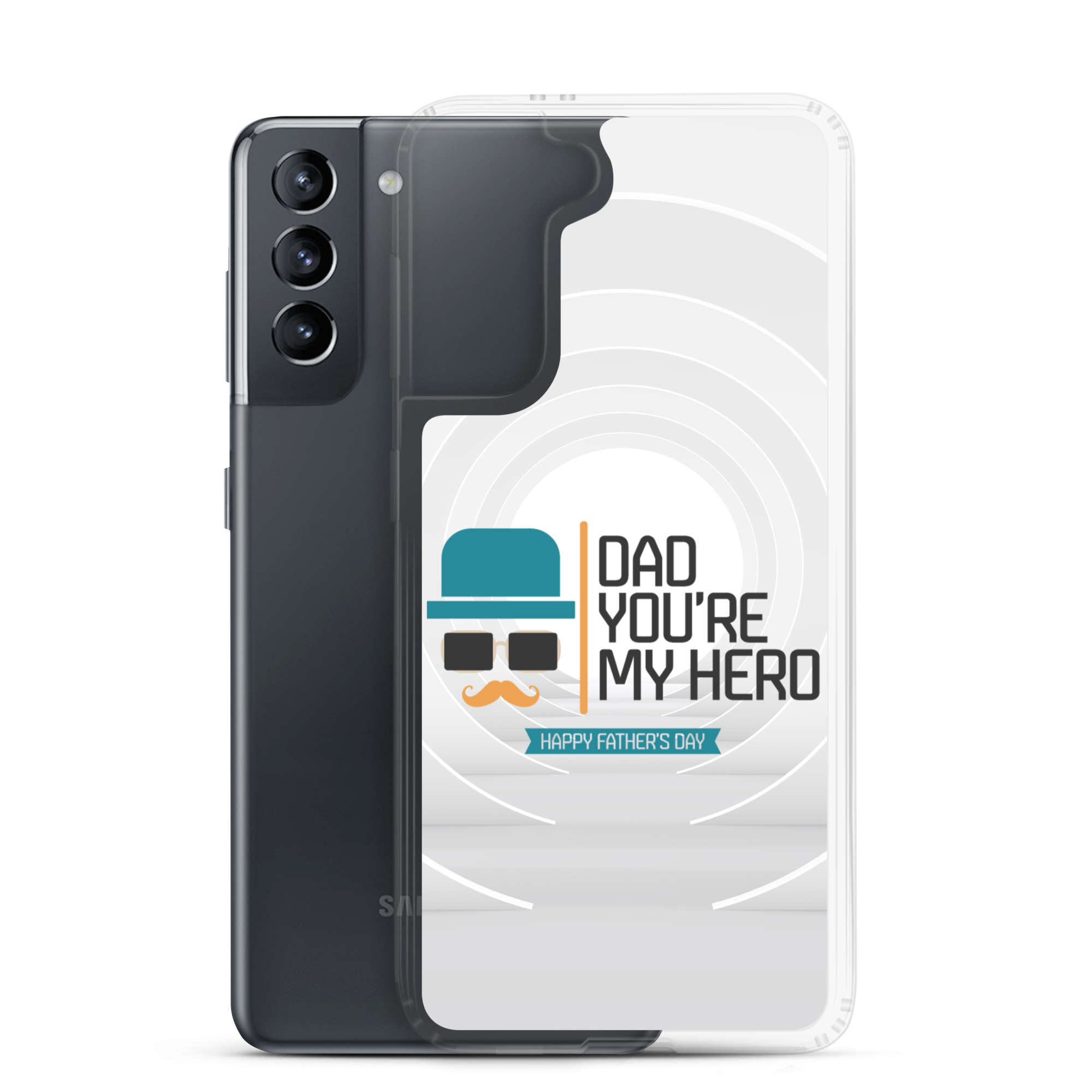 Dad You're My Hero Happy Father's Day Clear Case for Samsung®