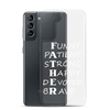 Funny Patient Strong Happy Devoted Brave Clear Case for Samsung®