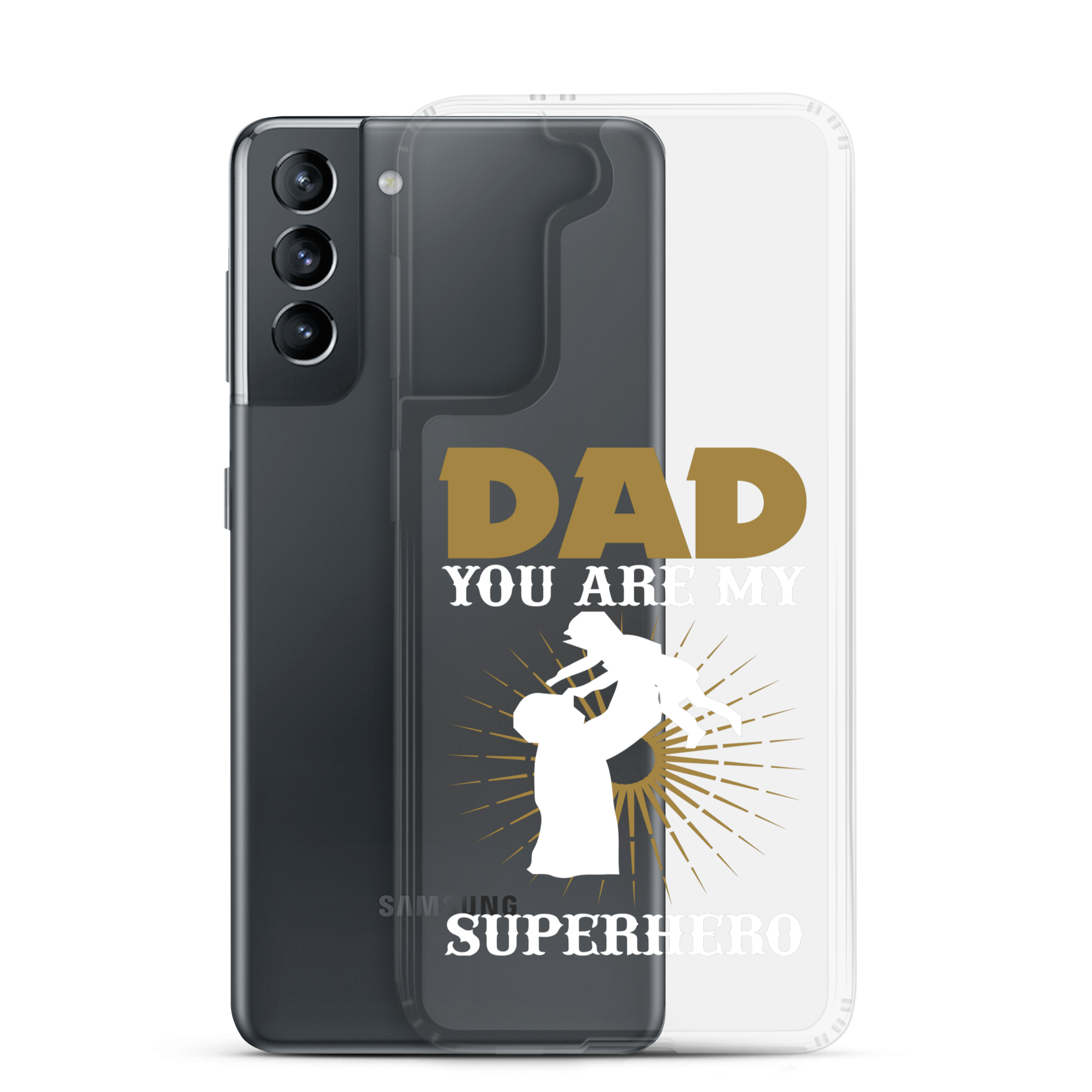 Dad You Are My Superhero Clear Case for Samsung®