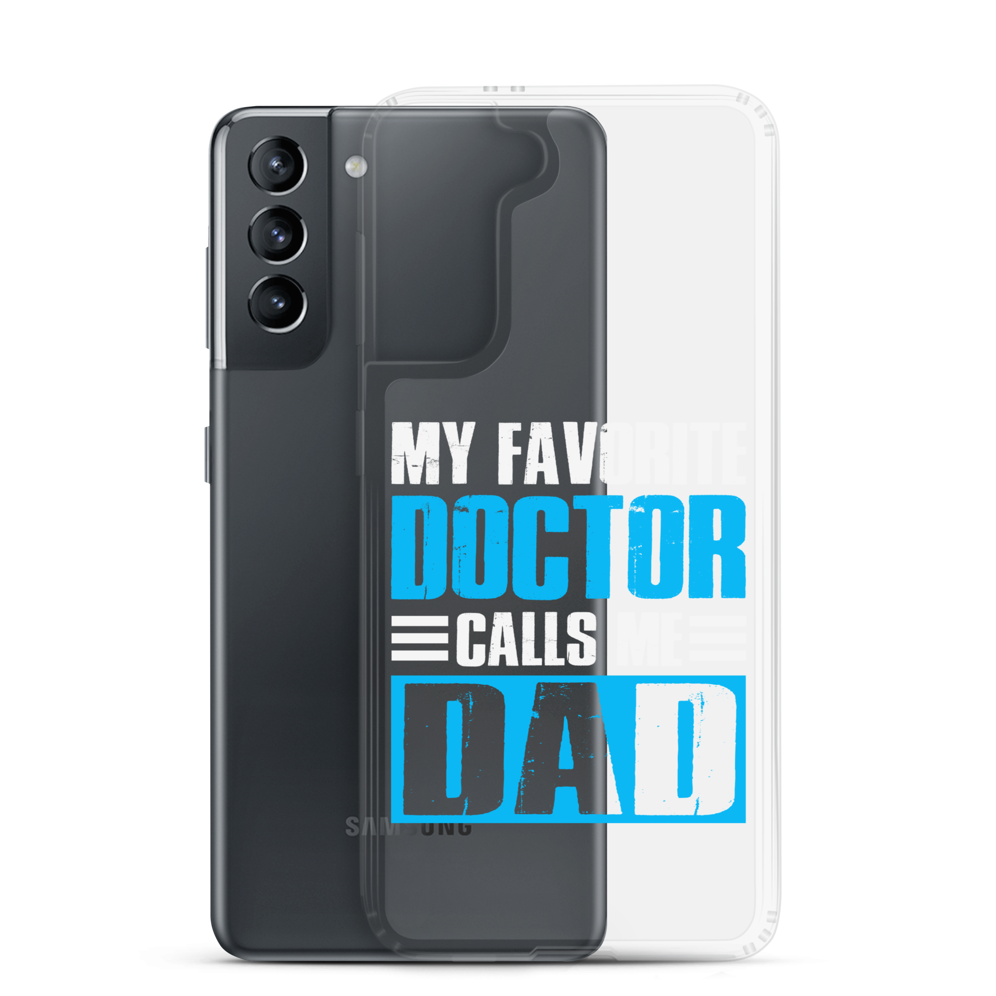 Mer Dad Don't Mess With My Mermaid Clear Case for Samsung®