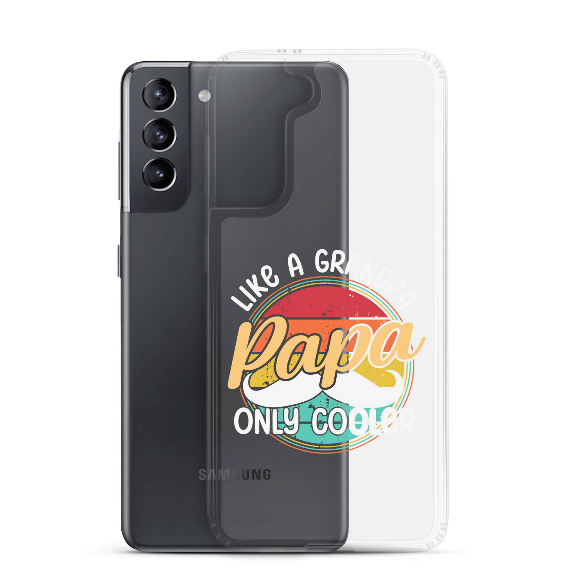 Papa Like A Grandpa Only Cooler Clear Case for Samsung®