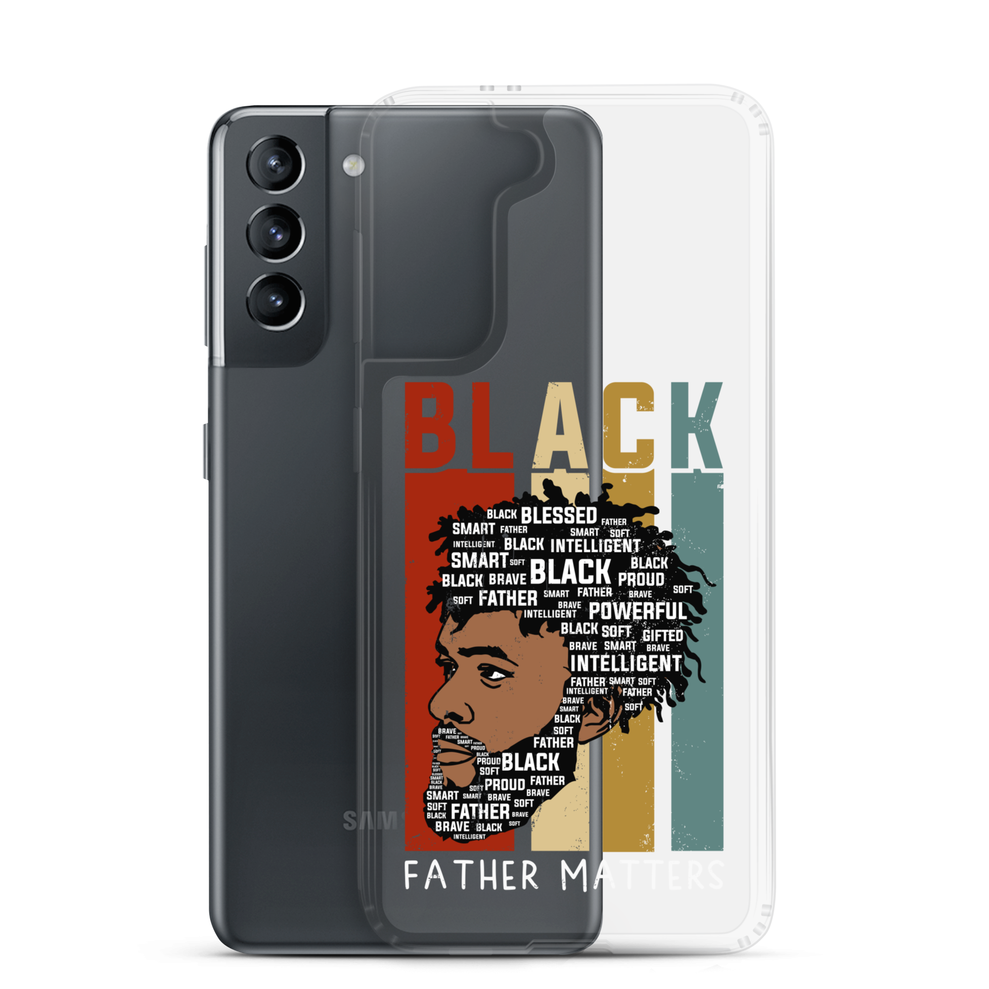 Black Father Matters Clear Case for Samsung®