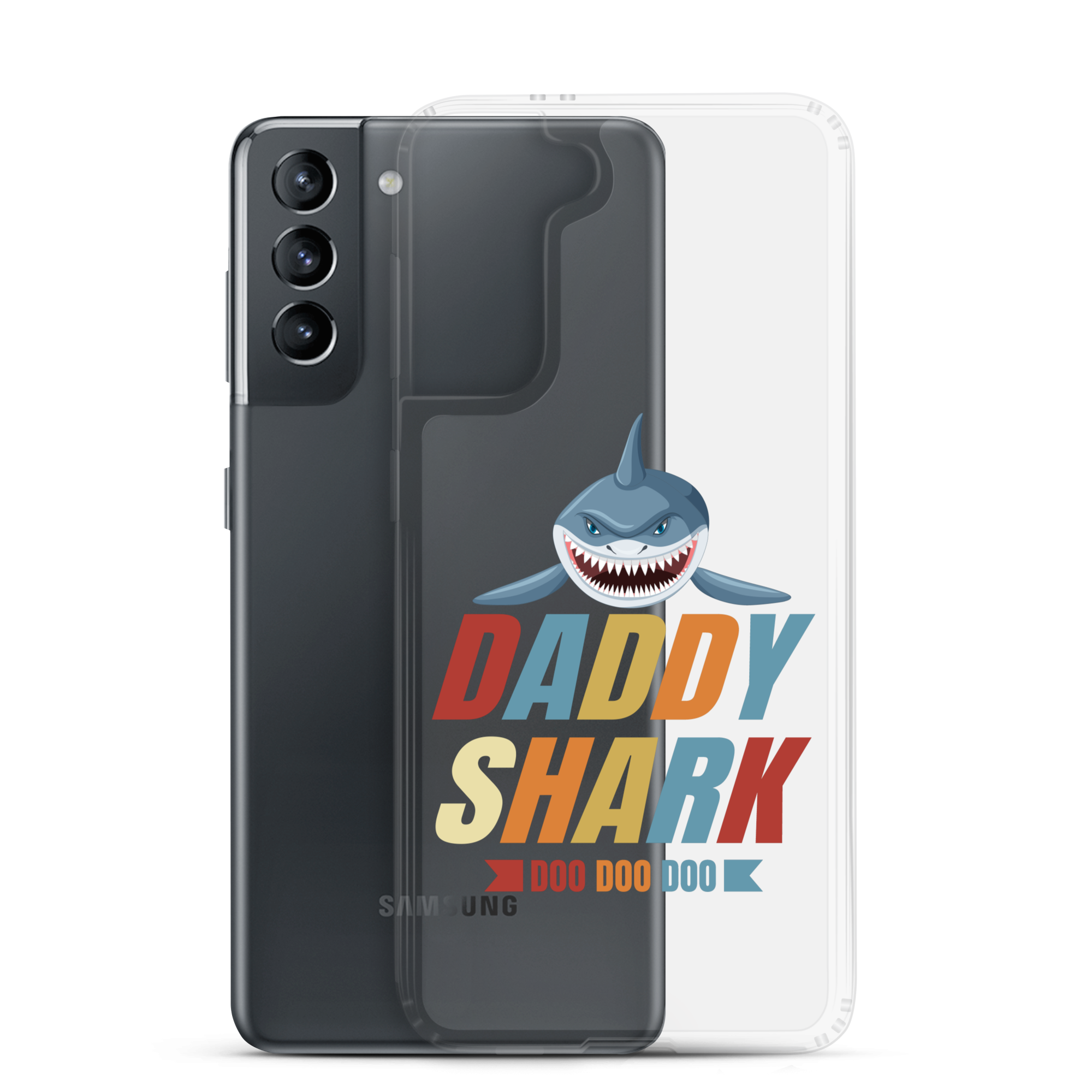 Daddy Shark Doo Doo Doo Clear Case for Samsung®