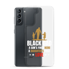 Black Dad A Son's First Hero A Daughter's First Love Clear Case for Samsung®