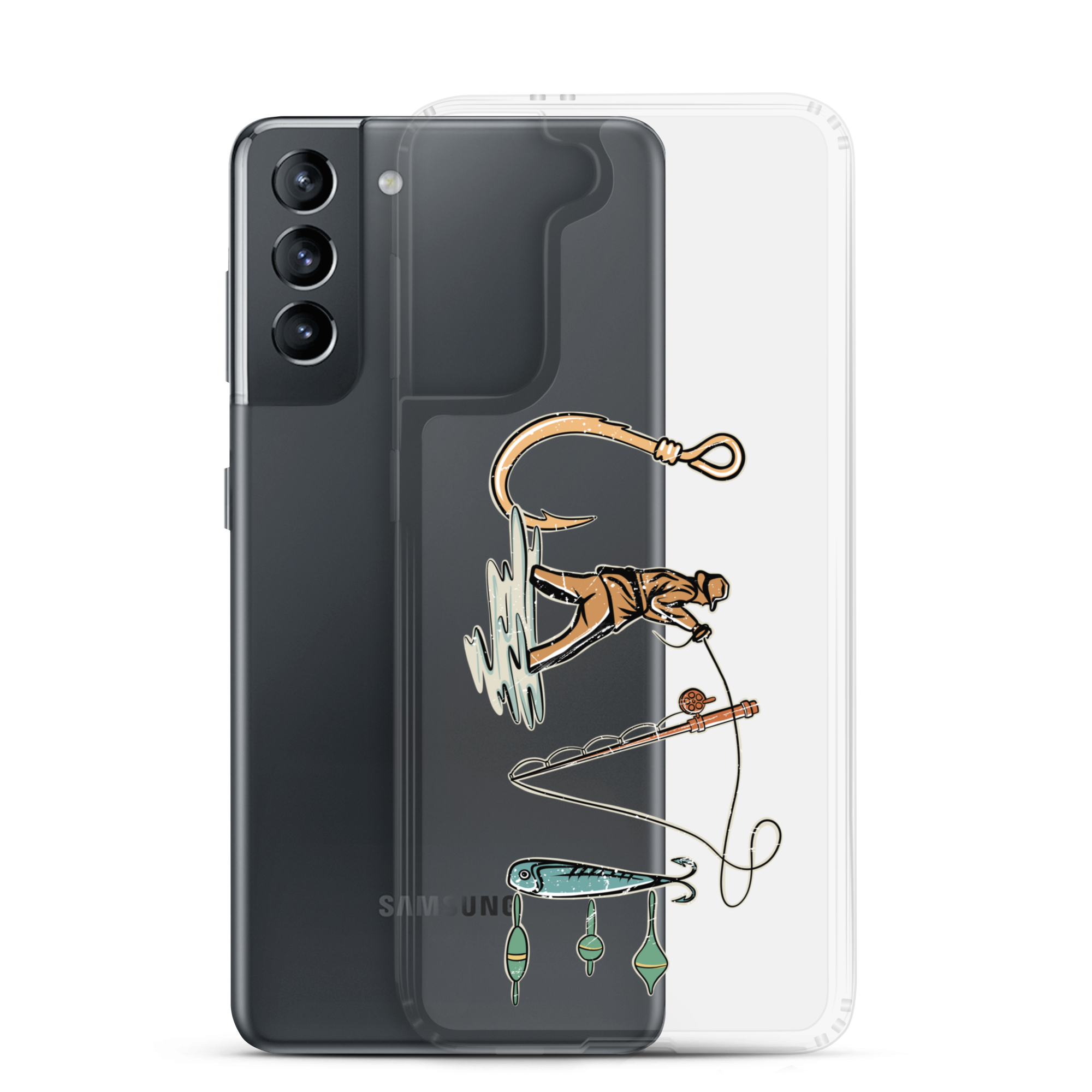 I Love Fishing Clear Case for Samsung®