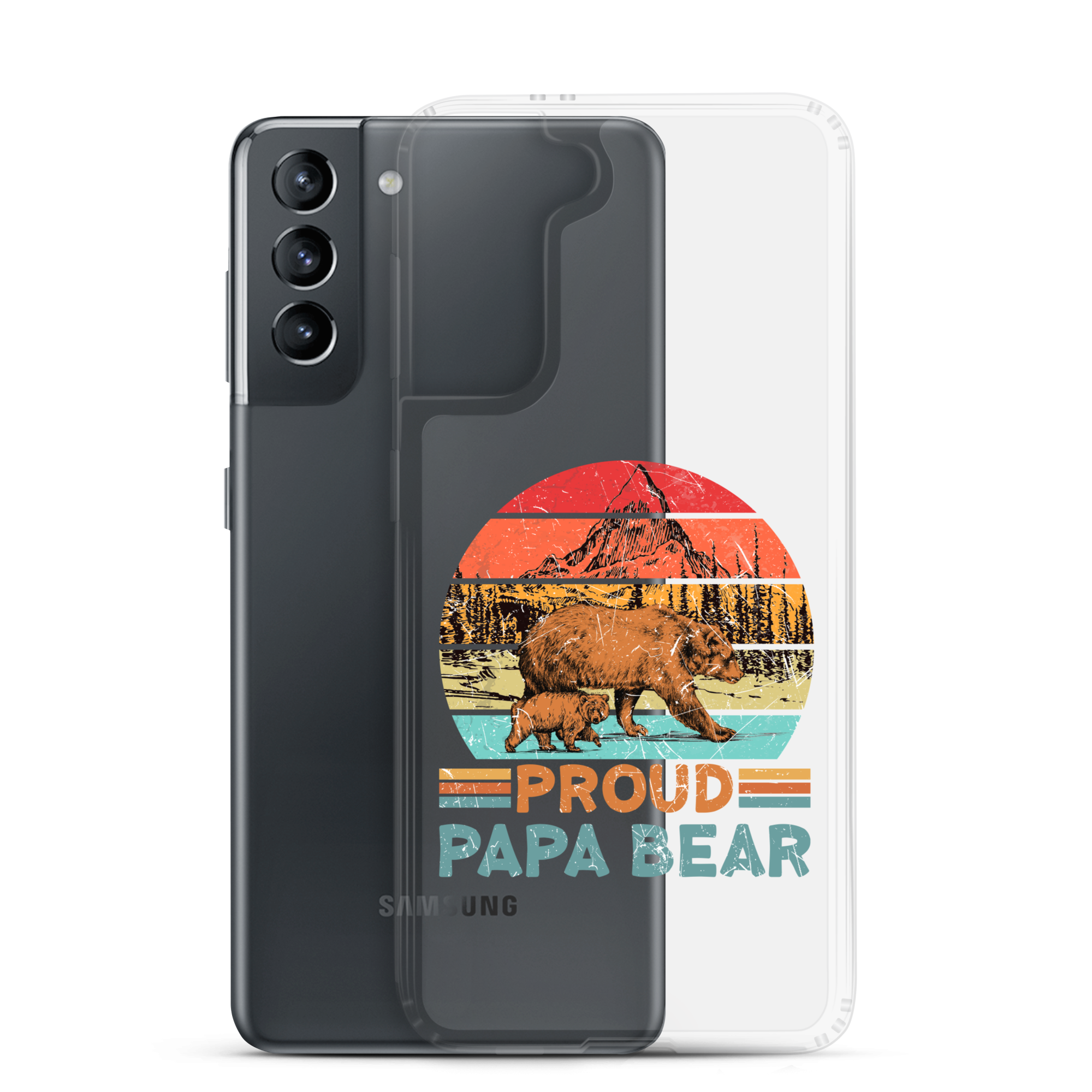 Proud Papa Bear Clear Case for Samsung®