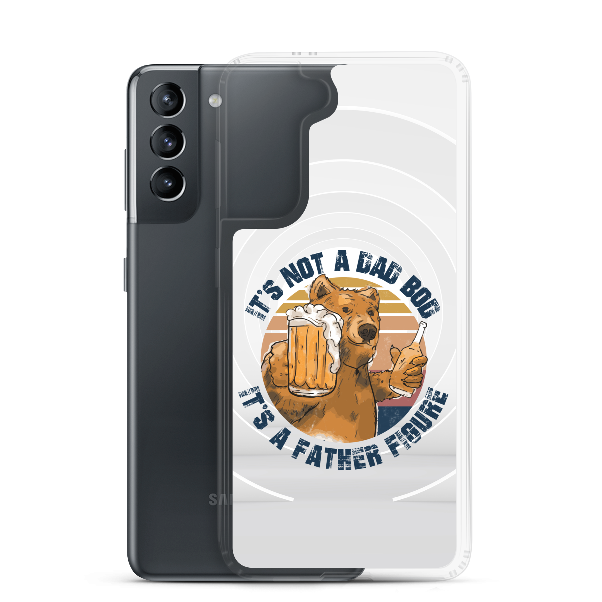 It's Not A Bod Dad It's A Father Figure Clear Case for Samsung®