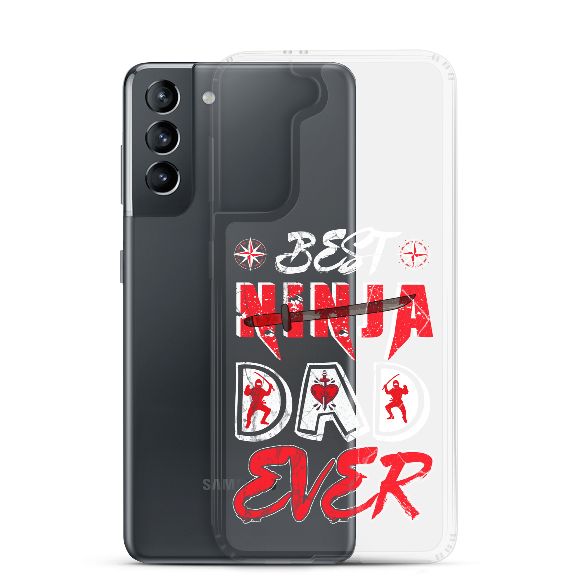 Best Ninja Dad Ever Clear Case for Samsung®