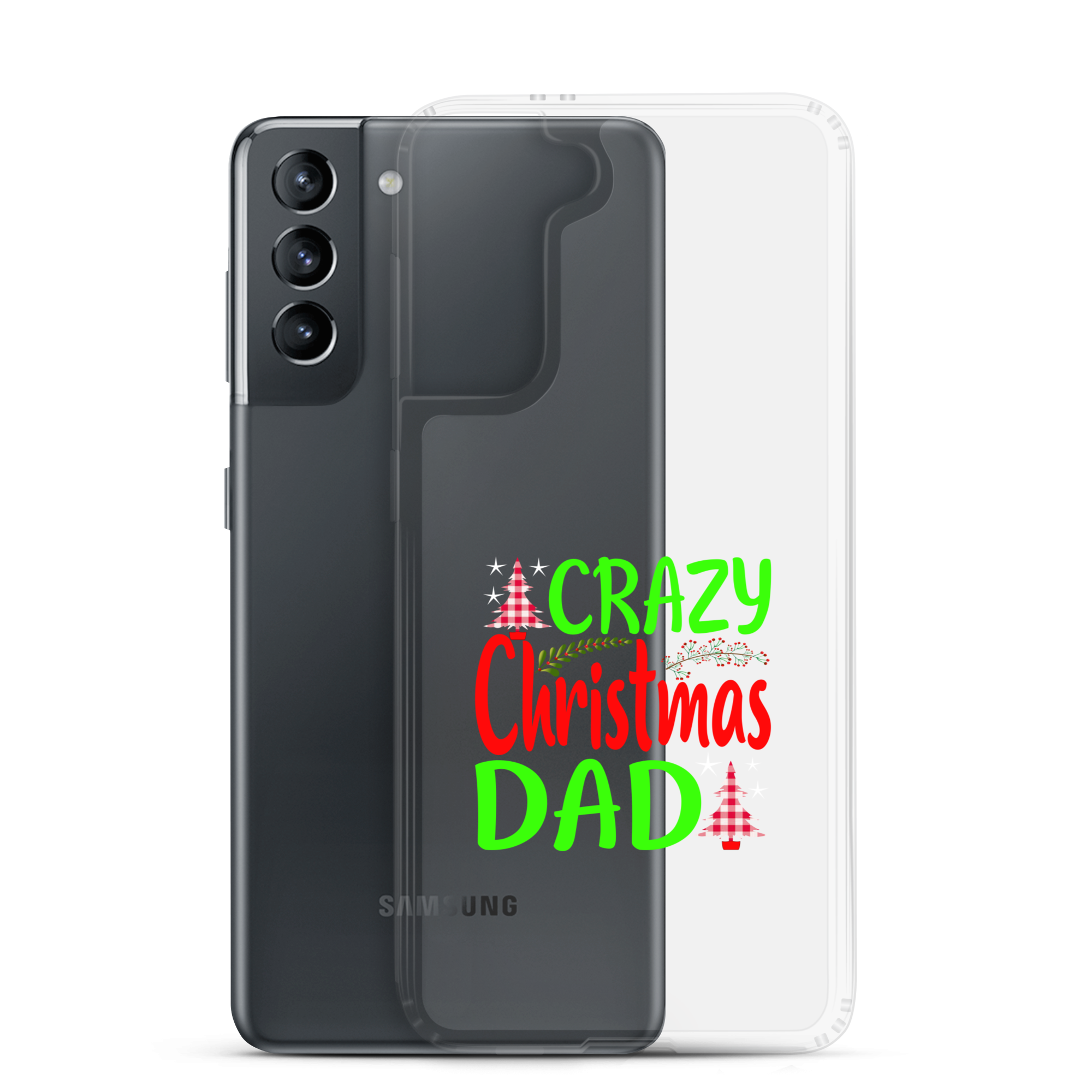 Crazy Christmas Dad Clear Case for Samsung®