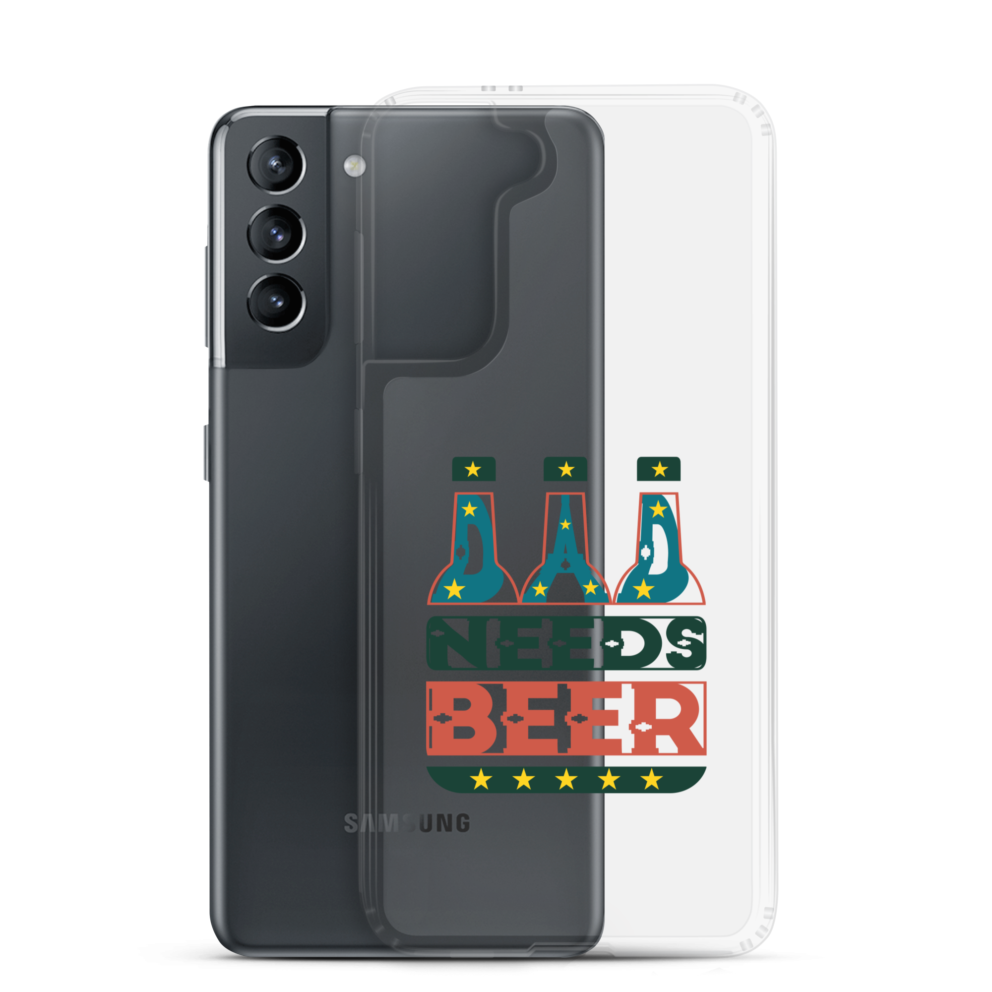 Dad Needs Beer Clear Case for Samsung®