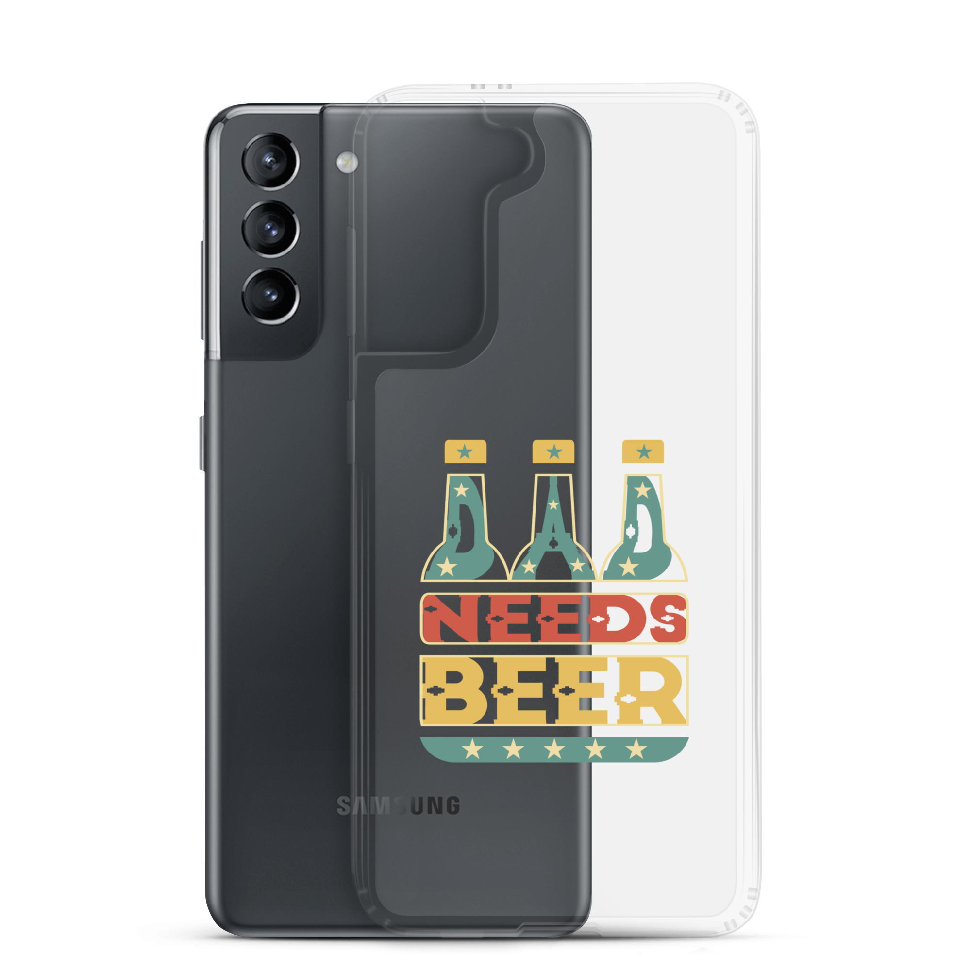 Dad Needs Beer Clear Case for Samsung®