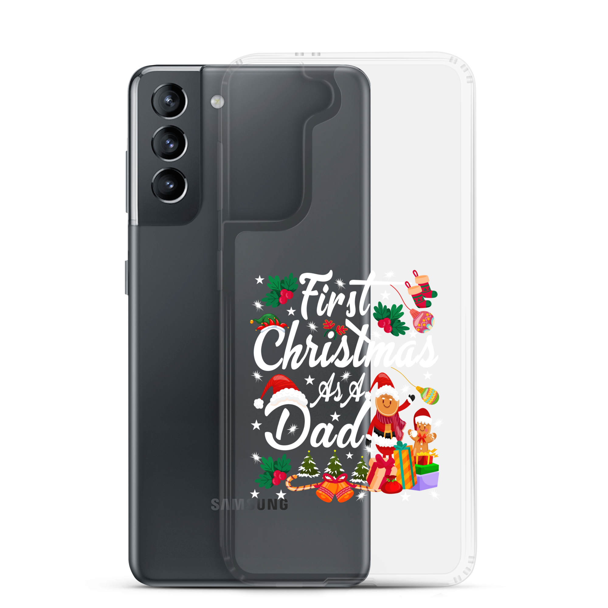 First Christmas As A Dad Clear Case for Samsung®