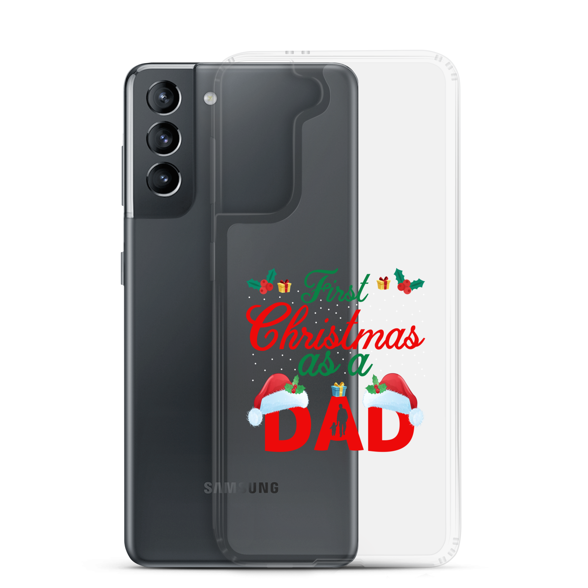 First Christmas As A Dad Clear Case for Samsung®