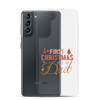 First Christmas As Dad Clear Case for Samsung®