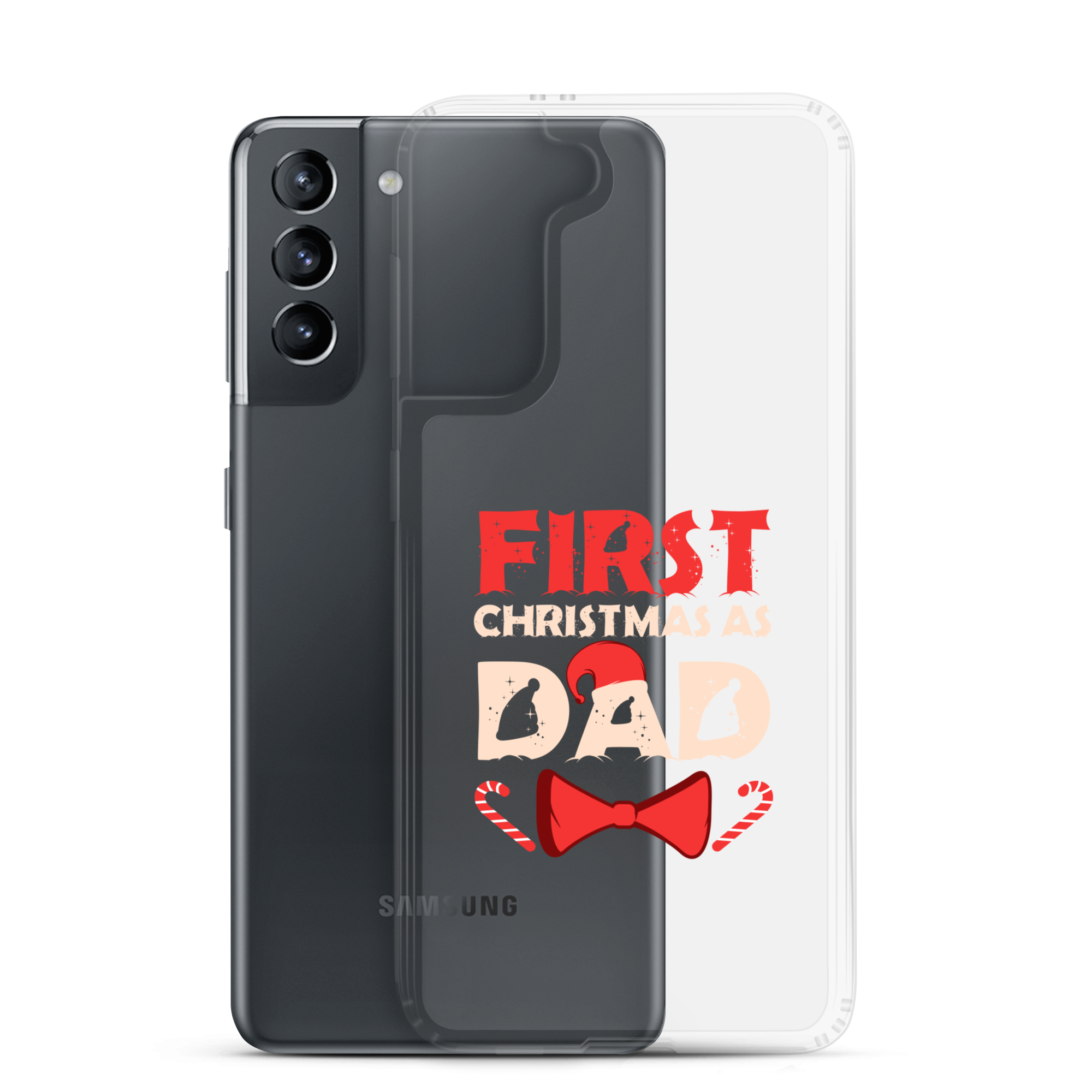 First Christmas As Dad Clear Case for Samsung®