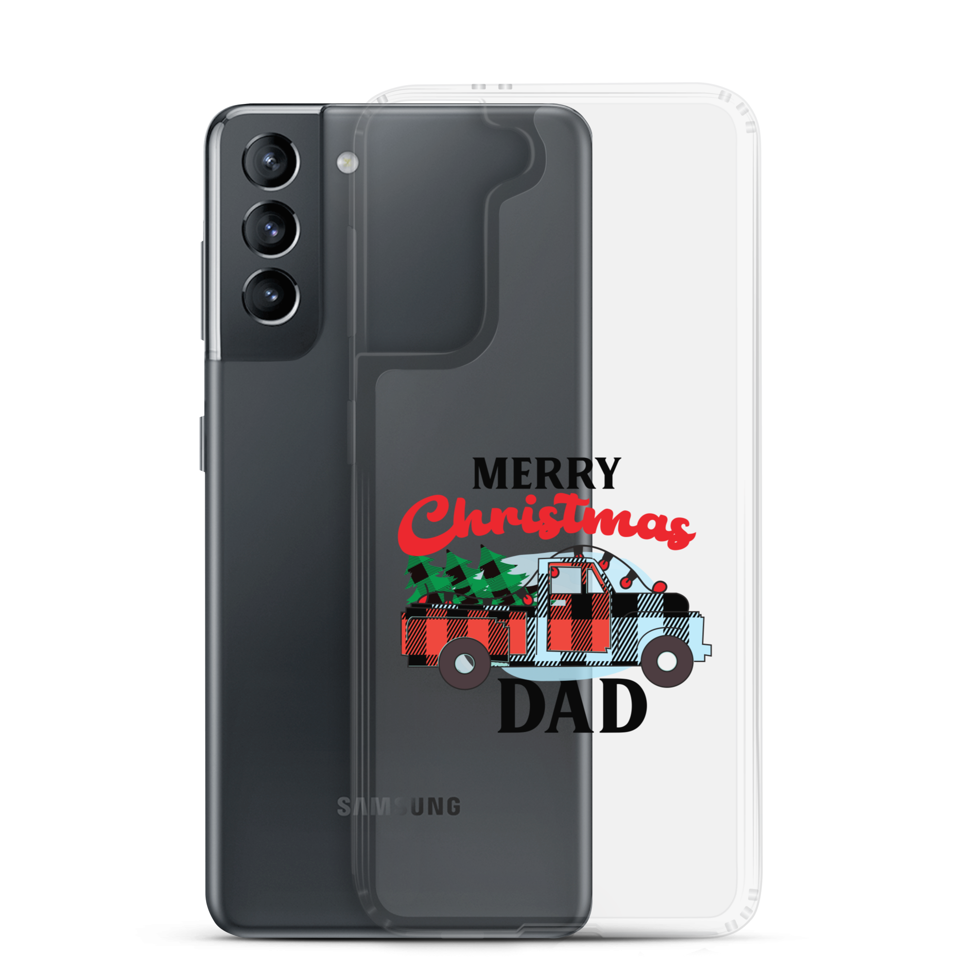 First Christmas As Dad Clear Case for Samsung®