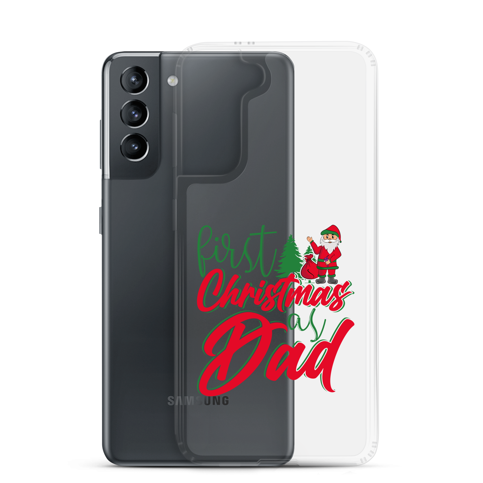 First Christmas As Dad Clear Case for Samsung®