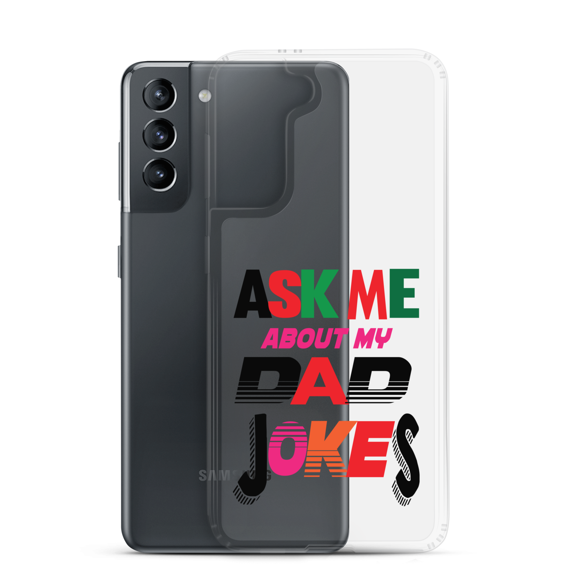 Ask Me About My Dad Jokes Clear Case for Samsung®