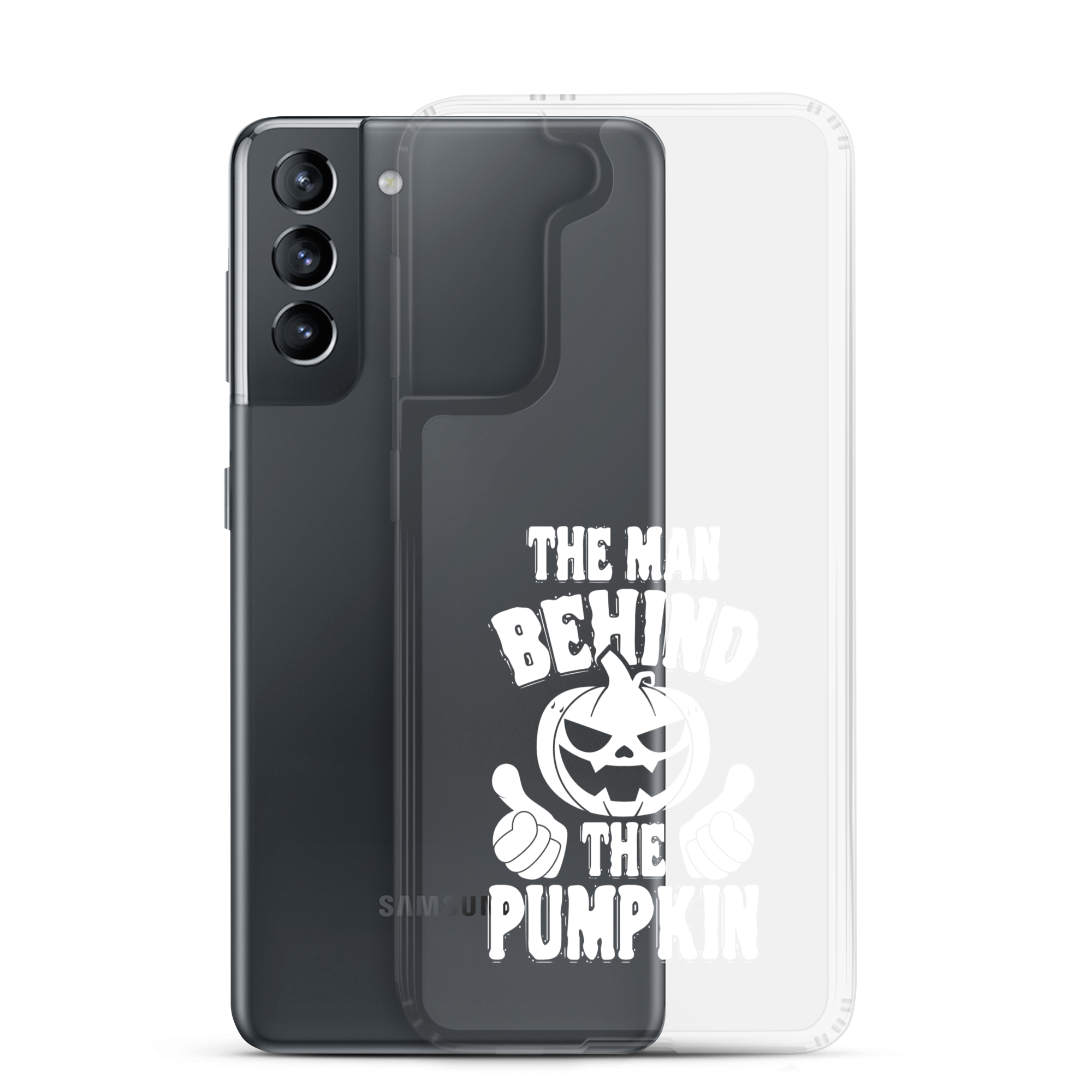 The Man Behind The Pumpkin Clear Case for Samsung®