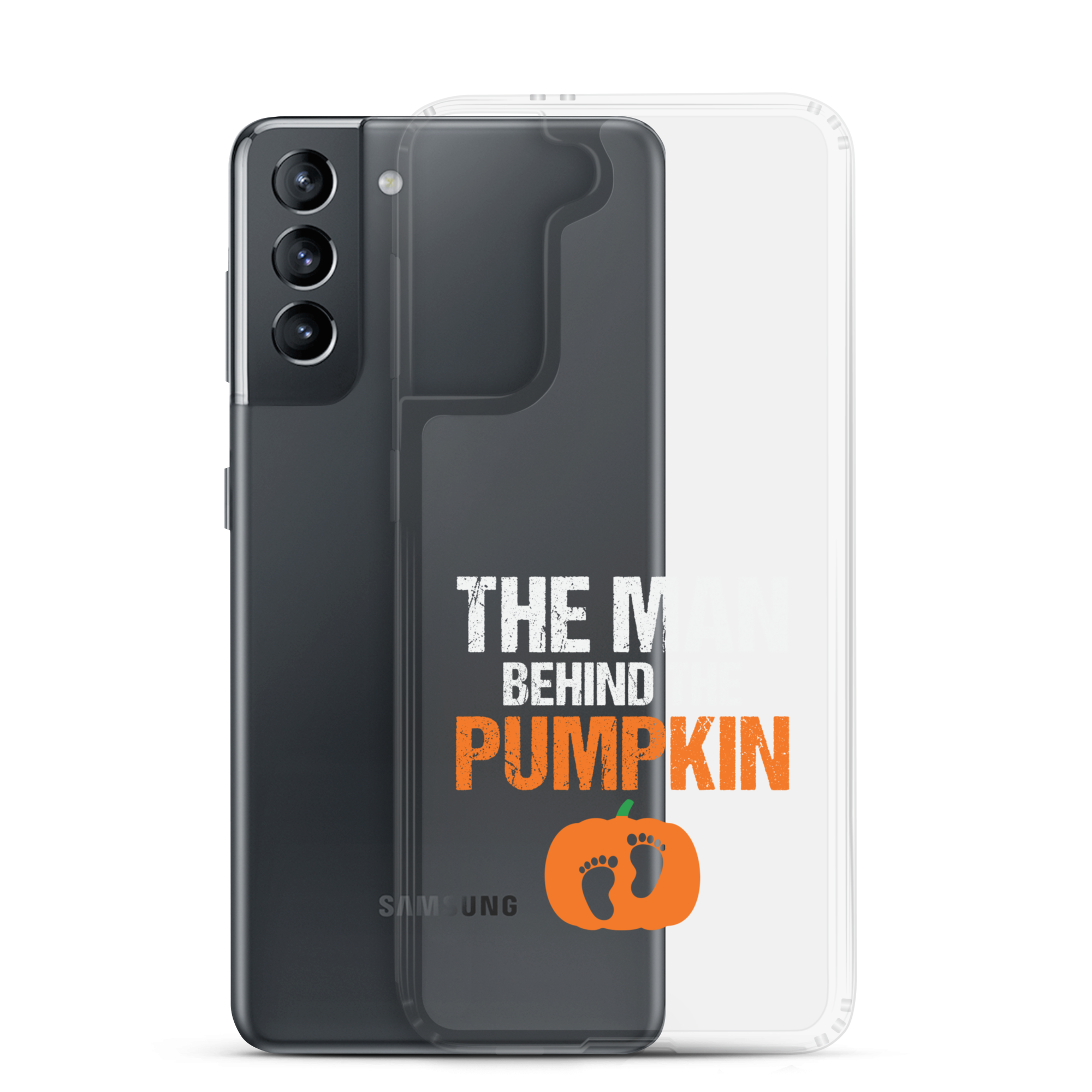 The Man Behind The Pumpkin Clear Case for Samsung®