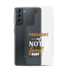 Pregnant AF Not A Food Baby Clear Case for Samsung®