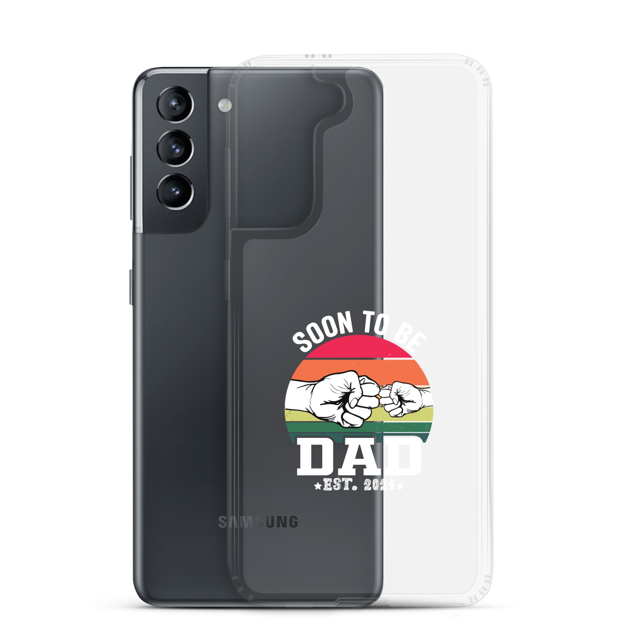 Soon To Be Dad Est. 2024 Clear Case for Samsung®