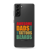 Awesome Dads Tattoos Beards Clear Case for Samsung®