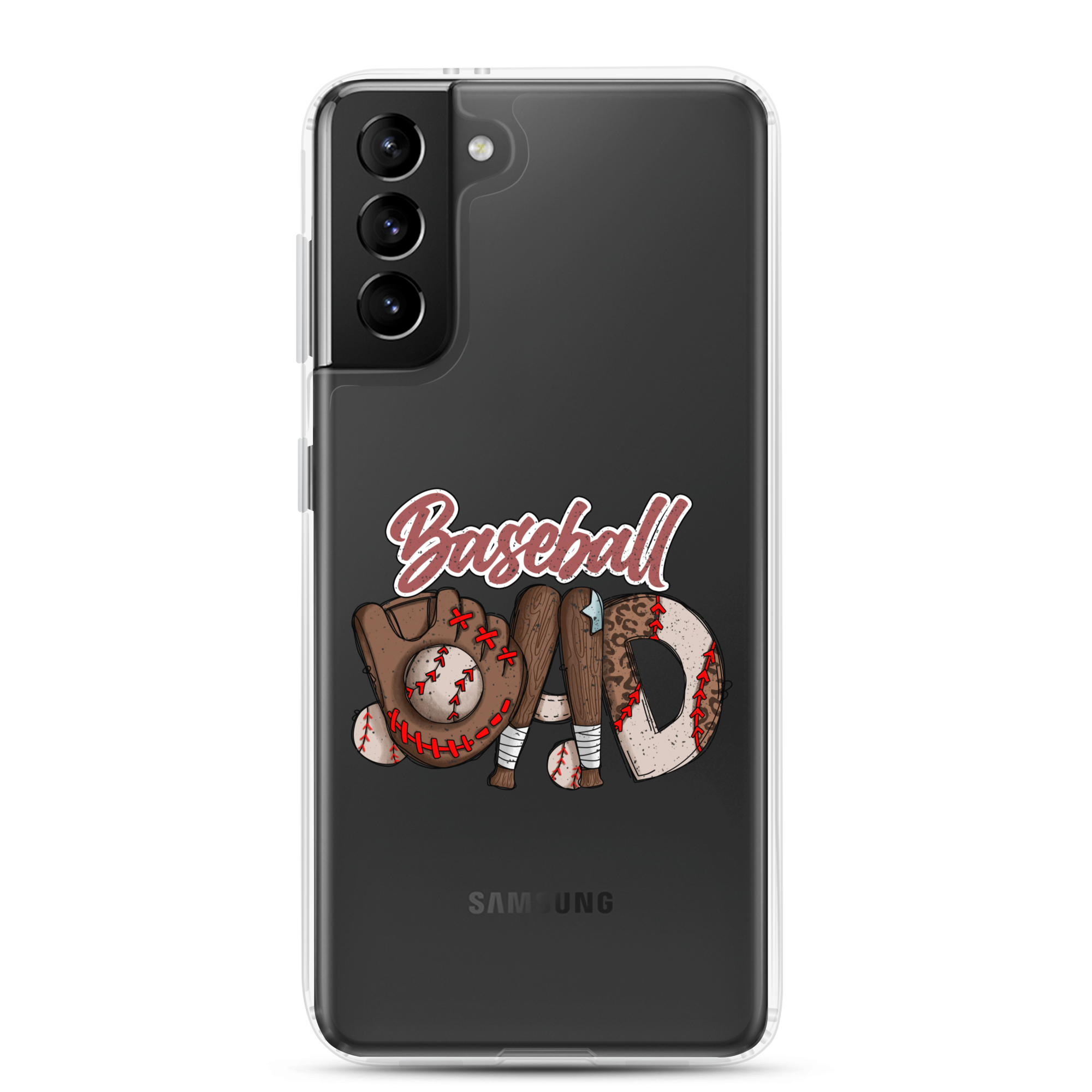 Baseball Dad Clear Case for Samsung®