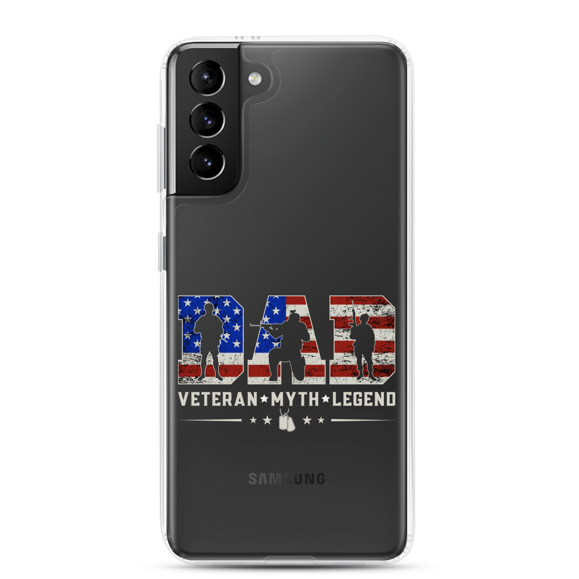 Dad Veteran Myth Legend Clear Case for Samsung®