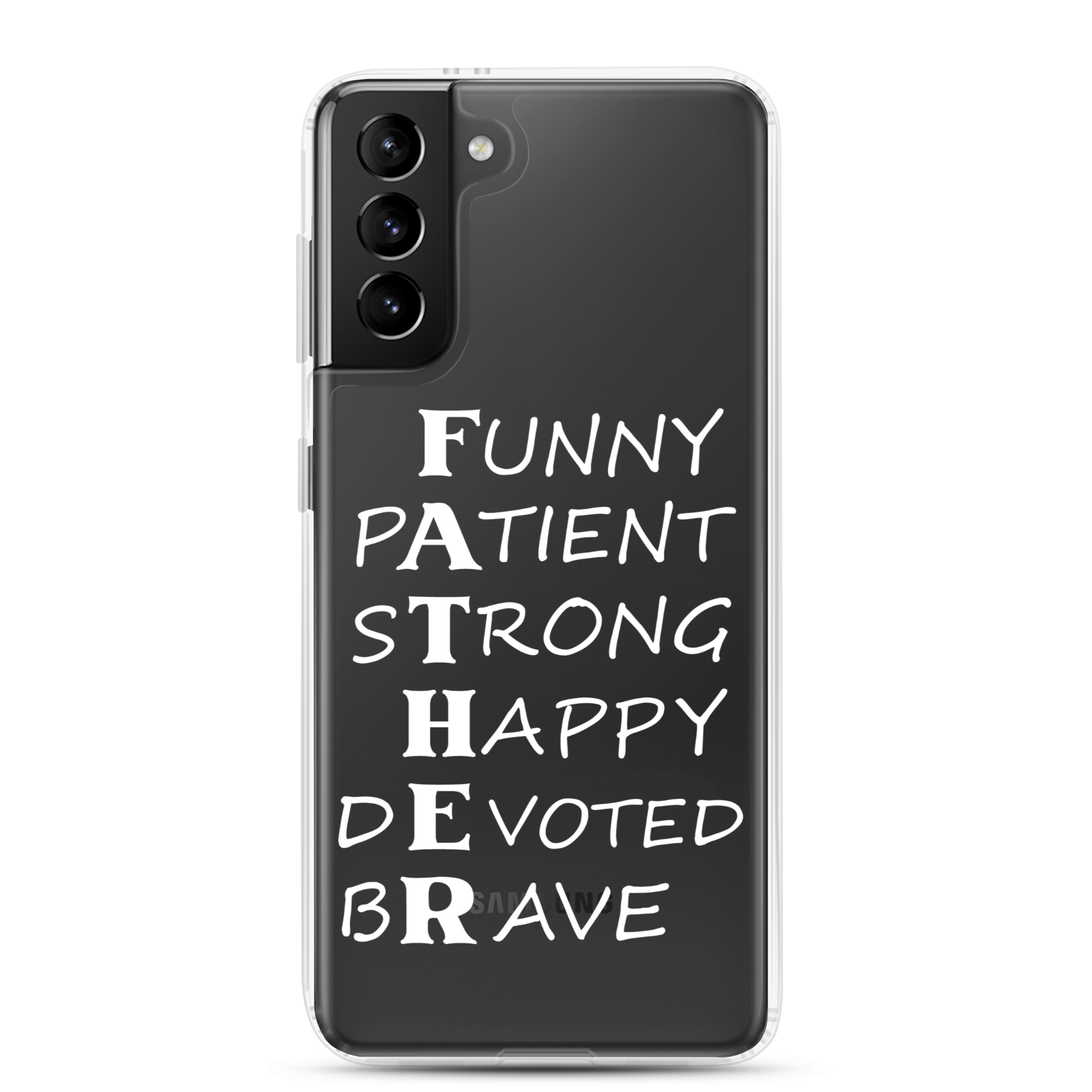 Funny Patient Strong Happy Devoted Brave Clear Case for Samsung®