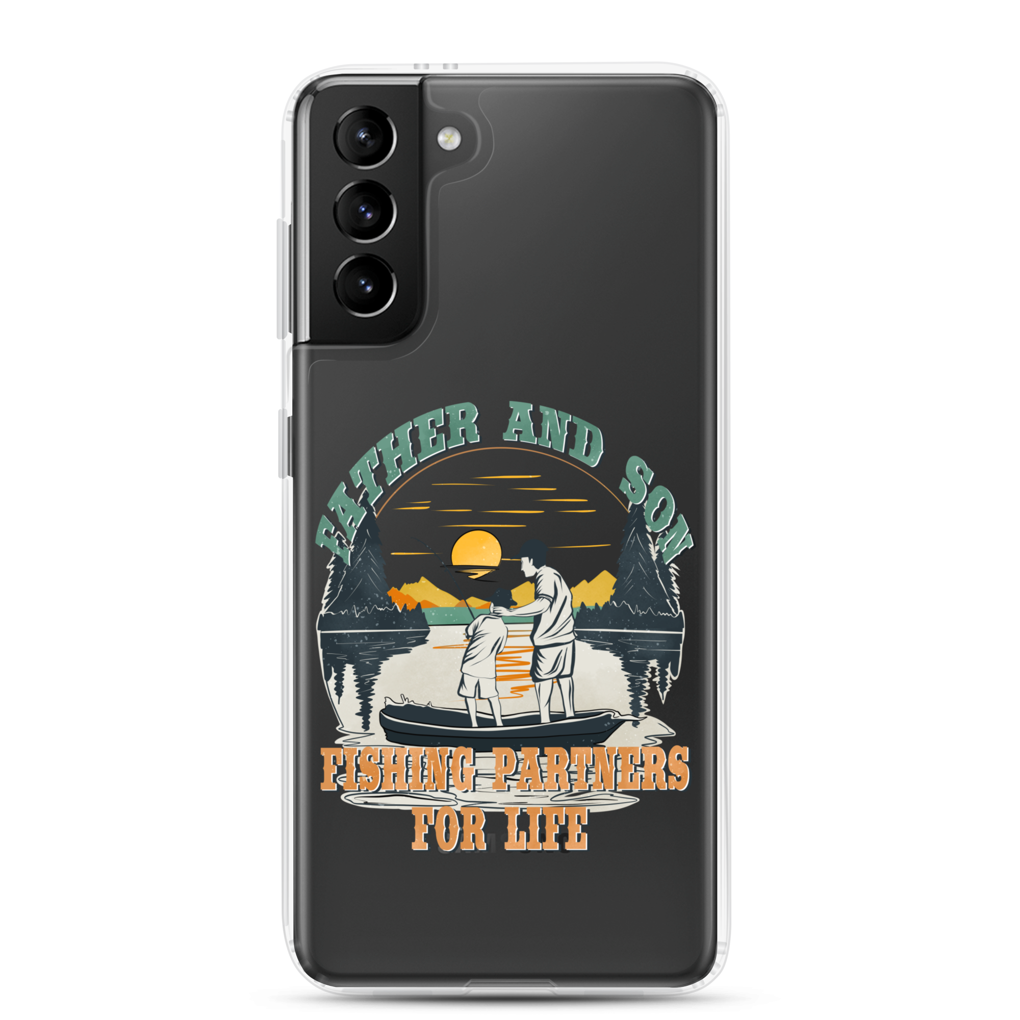 Father And Son Fishing Partners For Life Clear Case for Samsung®