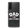 Dad Of 1 Boy And 2 Girls Clear Case for Samsung®