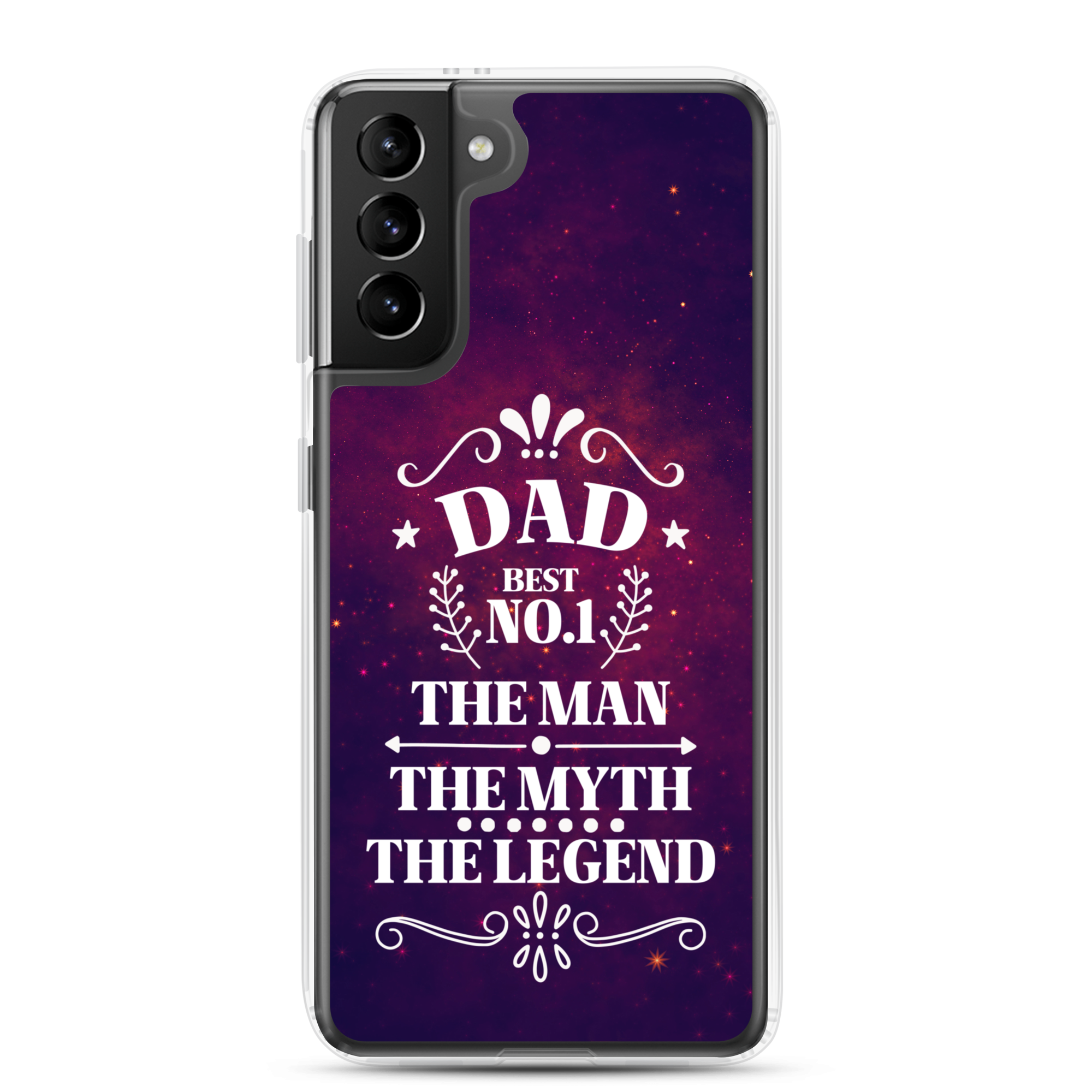 Dad Best Number 1 The Man The Myth The Legend Clear Case for Samsung®