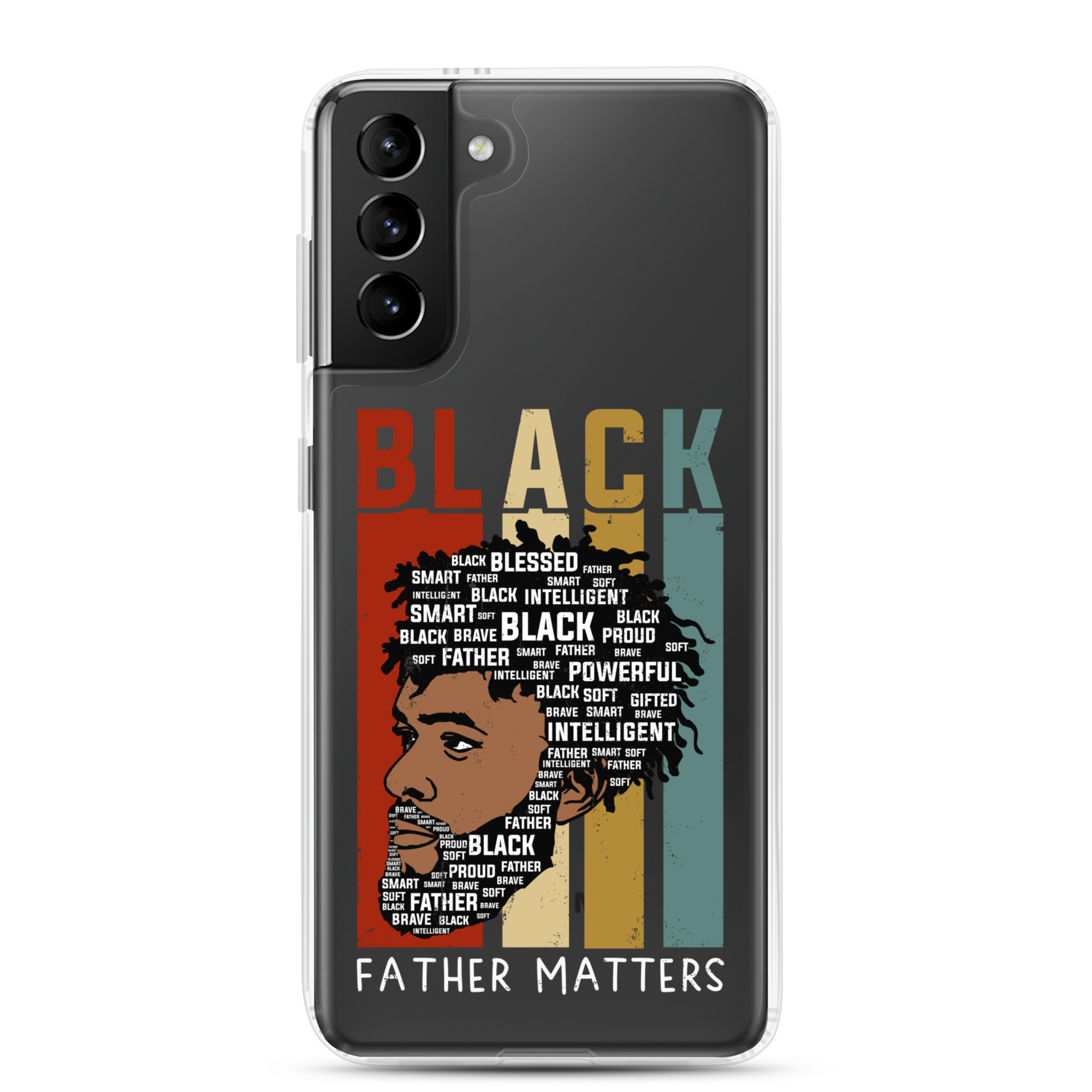 Black Father Matters Clear Case for Samsung®