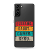 Husband, Daddy, Gamer, Hero Clear Case for Samsung®