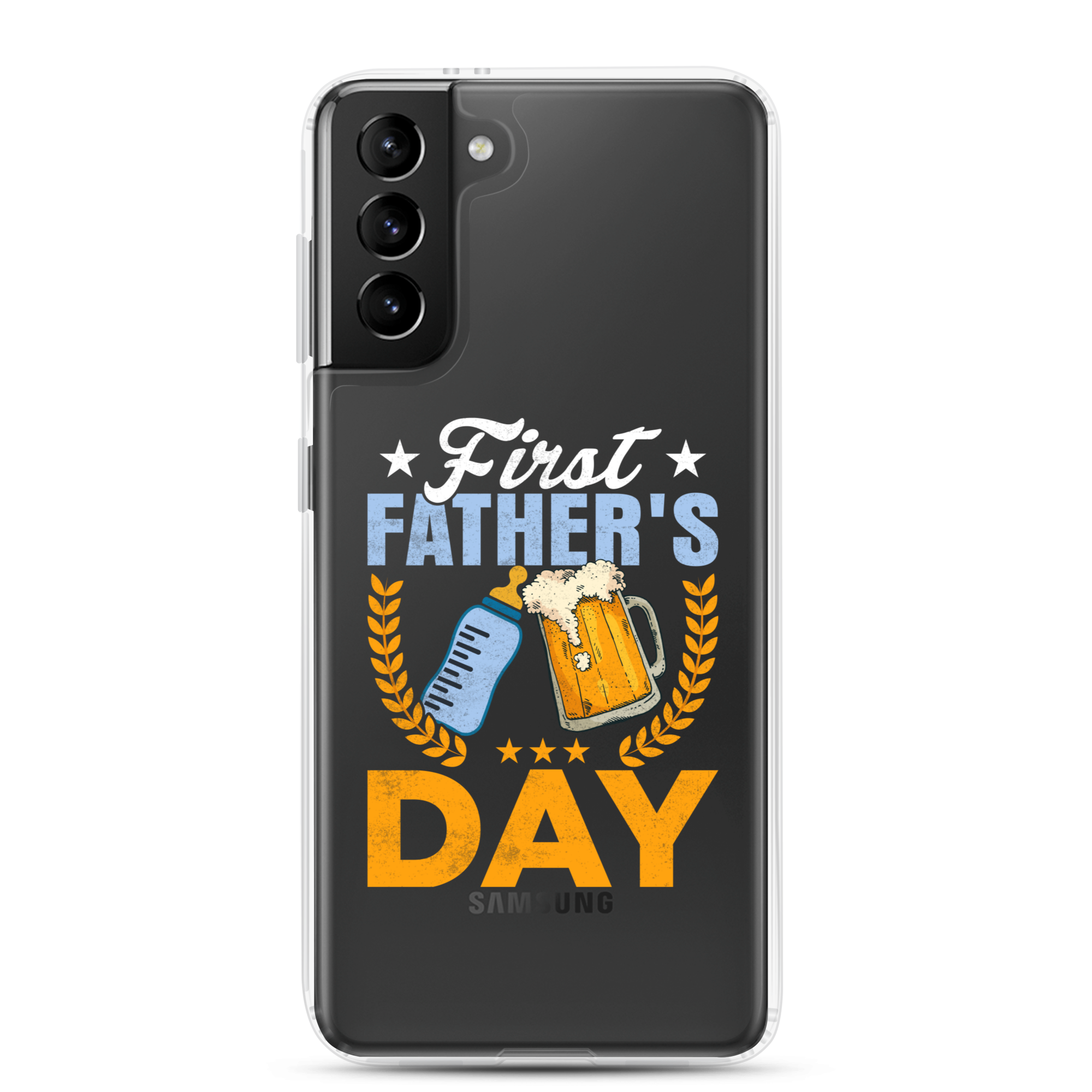 First Father's Day Clear Case for Samsung®