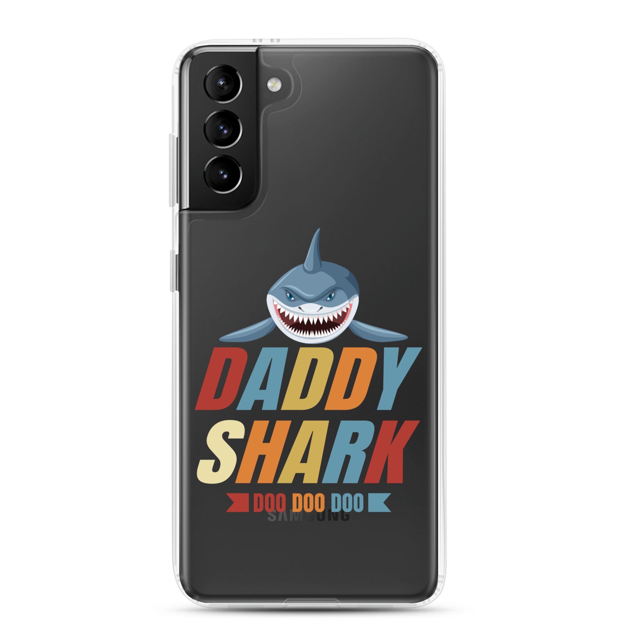 Daddy Shark Doo Doo Doo Clear Case for Samsung®