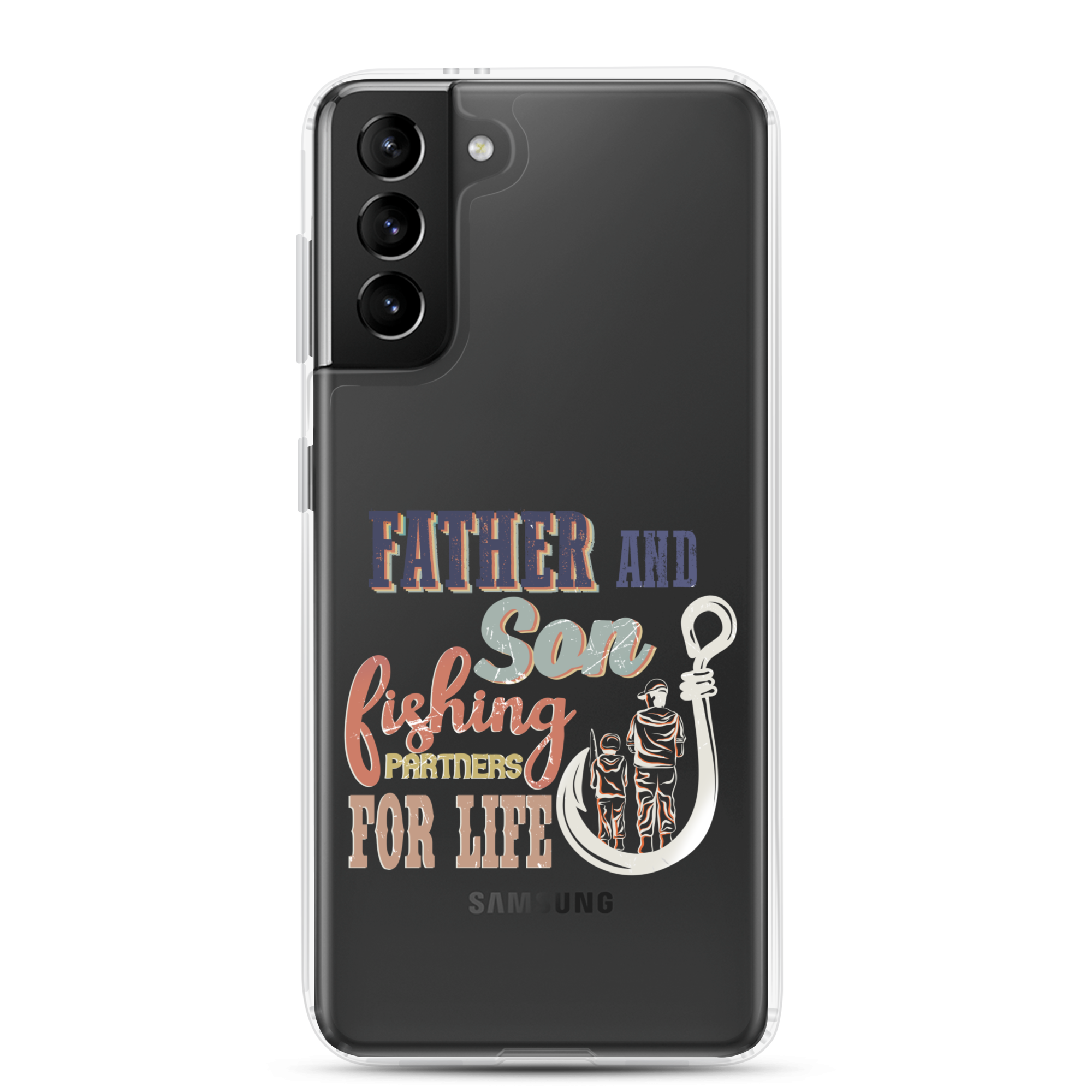 Father And Son Fishing Partners For Life Clear Case for Samsung®