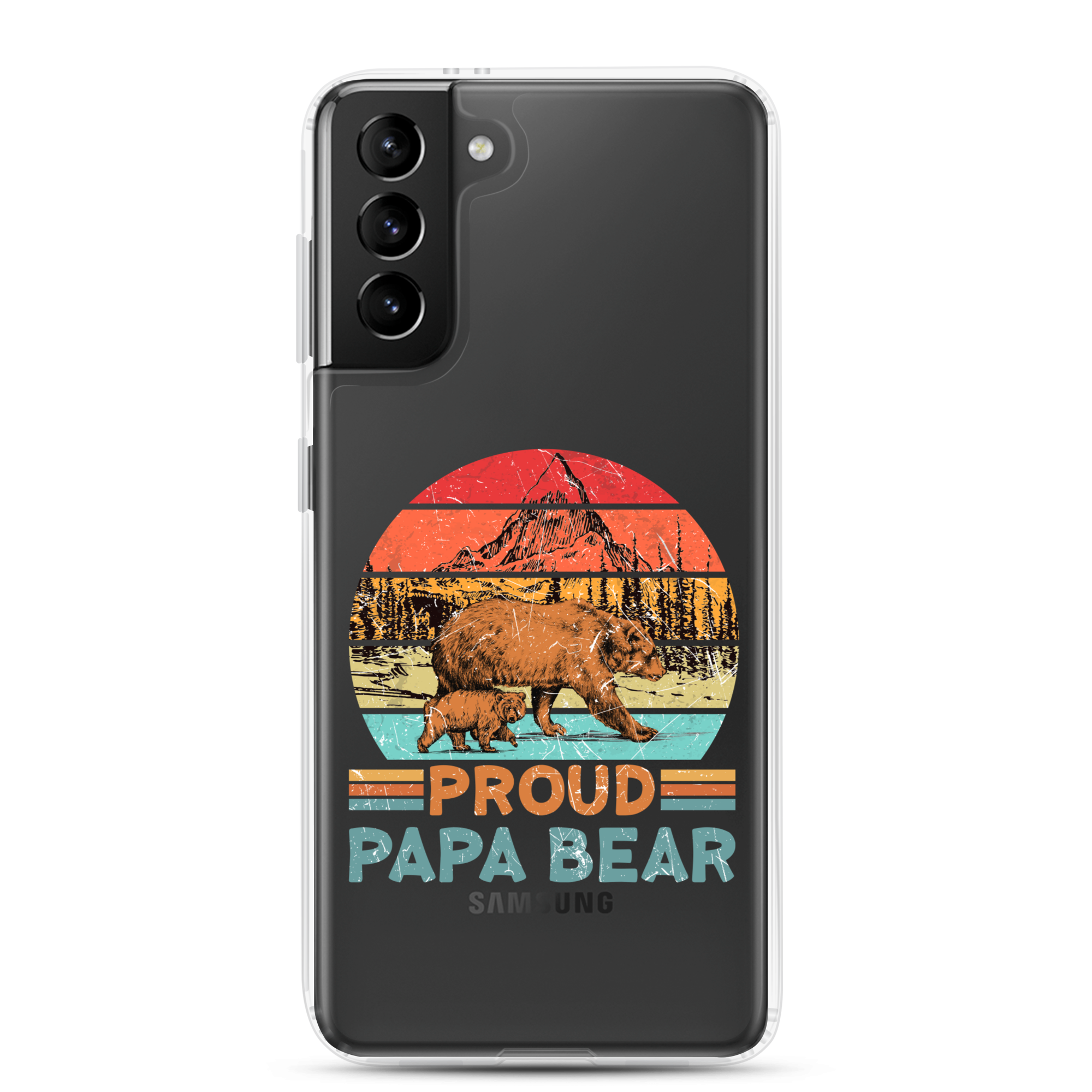 Proud Papa Bear Clear Case for Samsung®