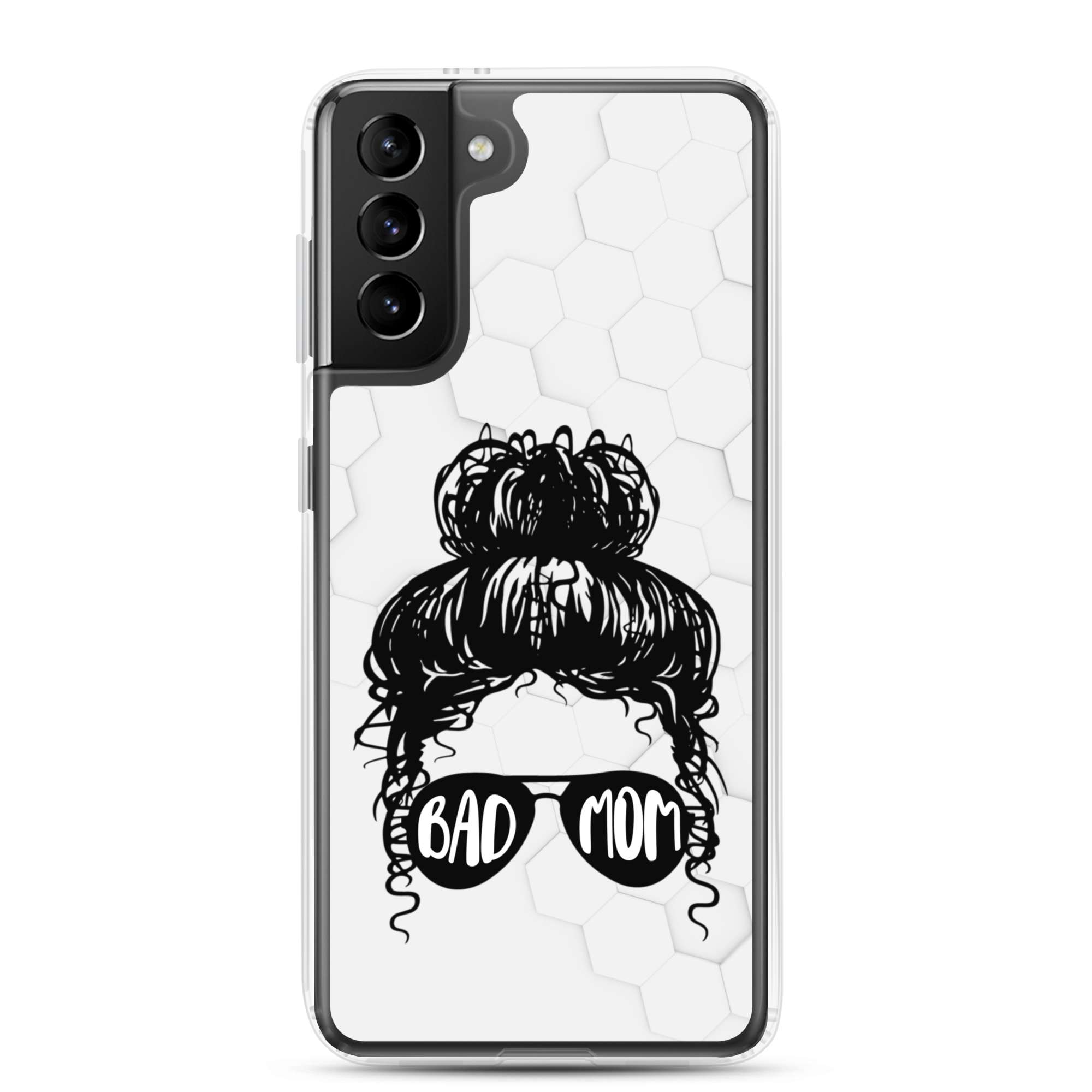 Bad Mom Messy Bun Clear Case for Samsung®