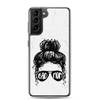 Bad Mom Messy Bun Clear Case for Samsung®