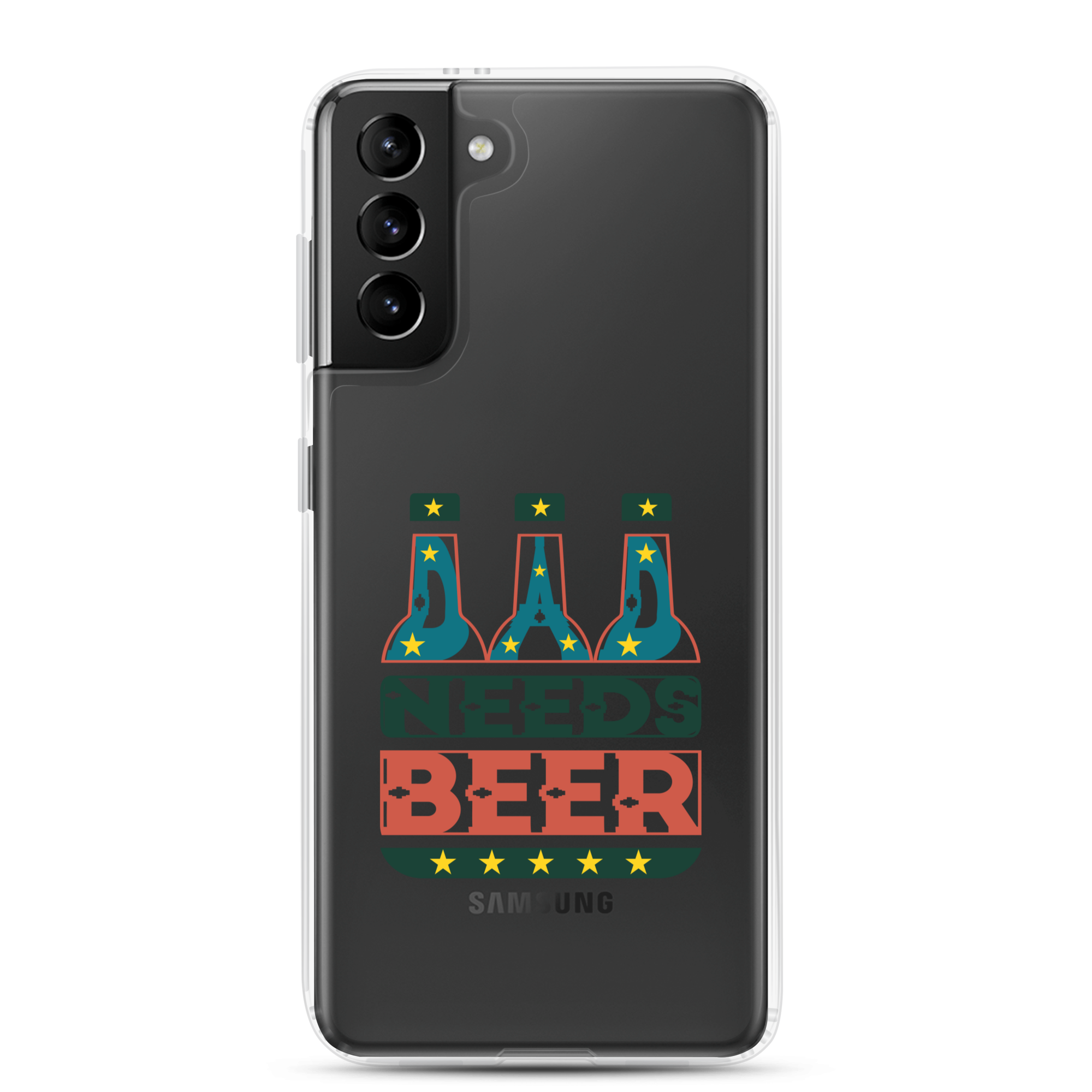 Dad Needs Beer Clear Case for Samsung®