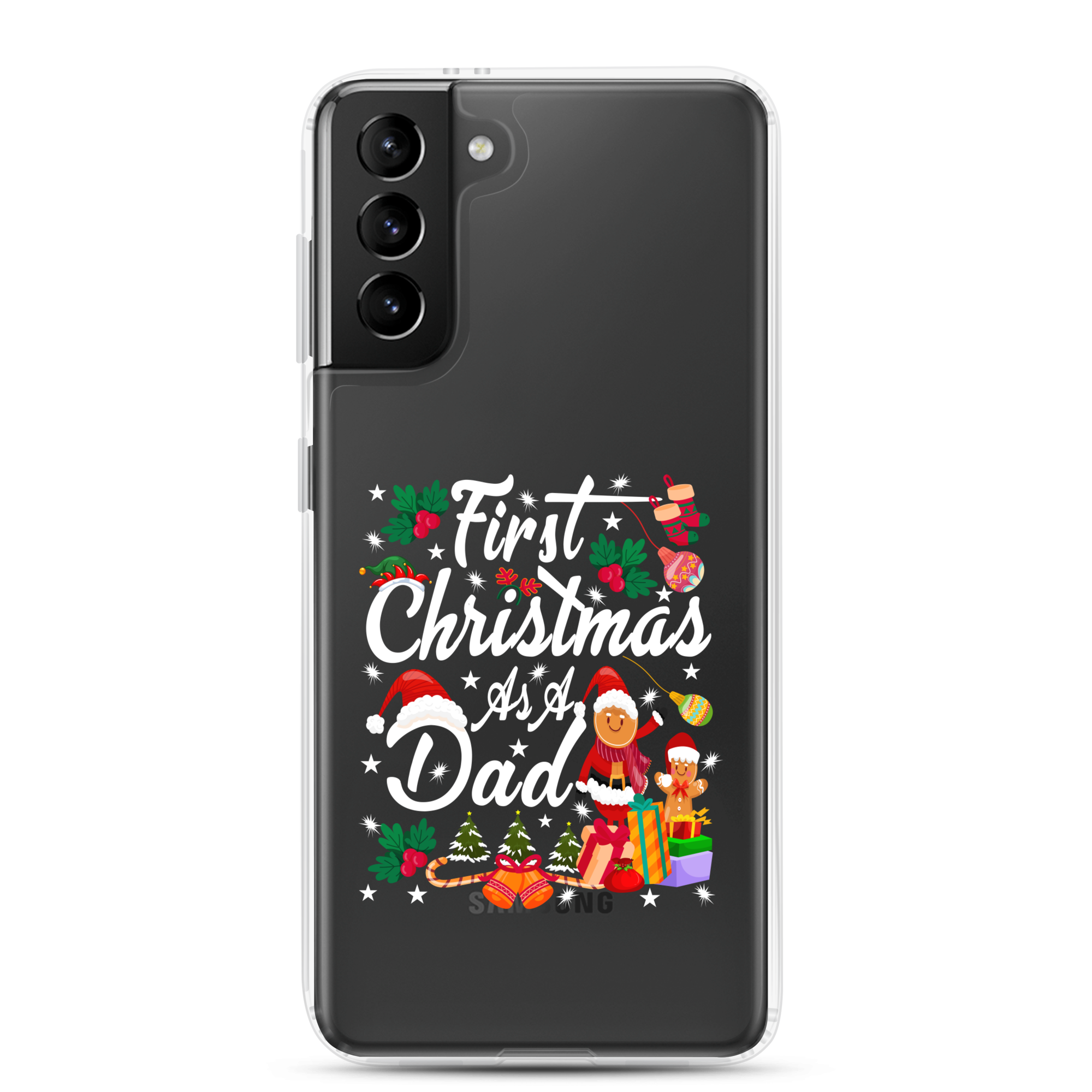 First Christmas As A Dad Clear Case for Samsung®