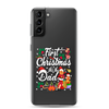 First Christmas As A Dad Clear Case for Samsung®