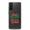 First Christmas As Dad Clear Case for Samsung®