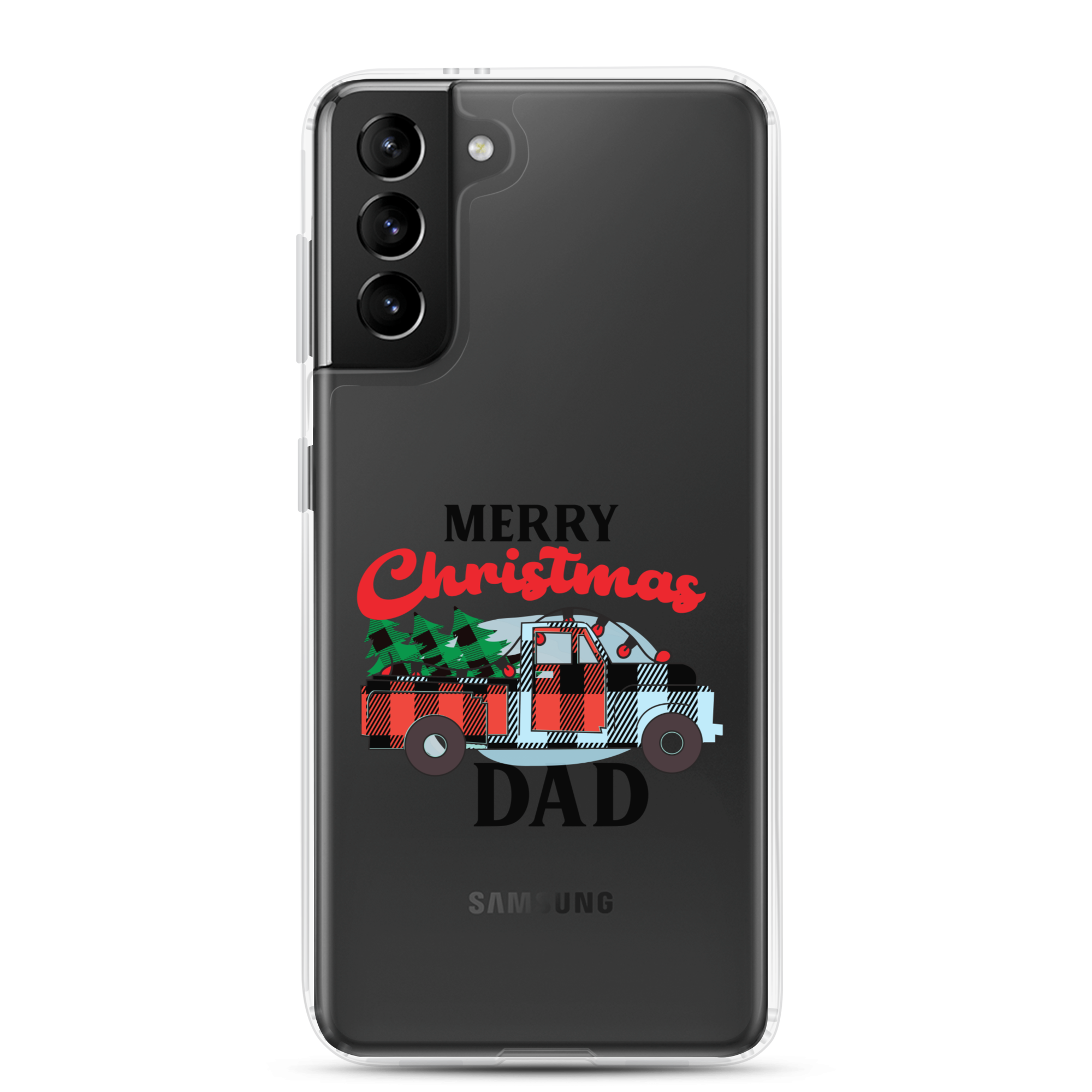 First Christmas As Dad Clear Case for Samsung®