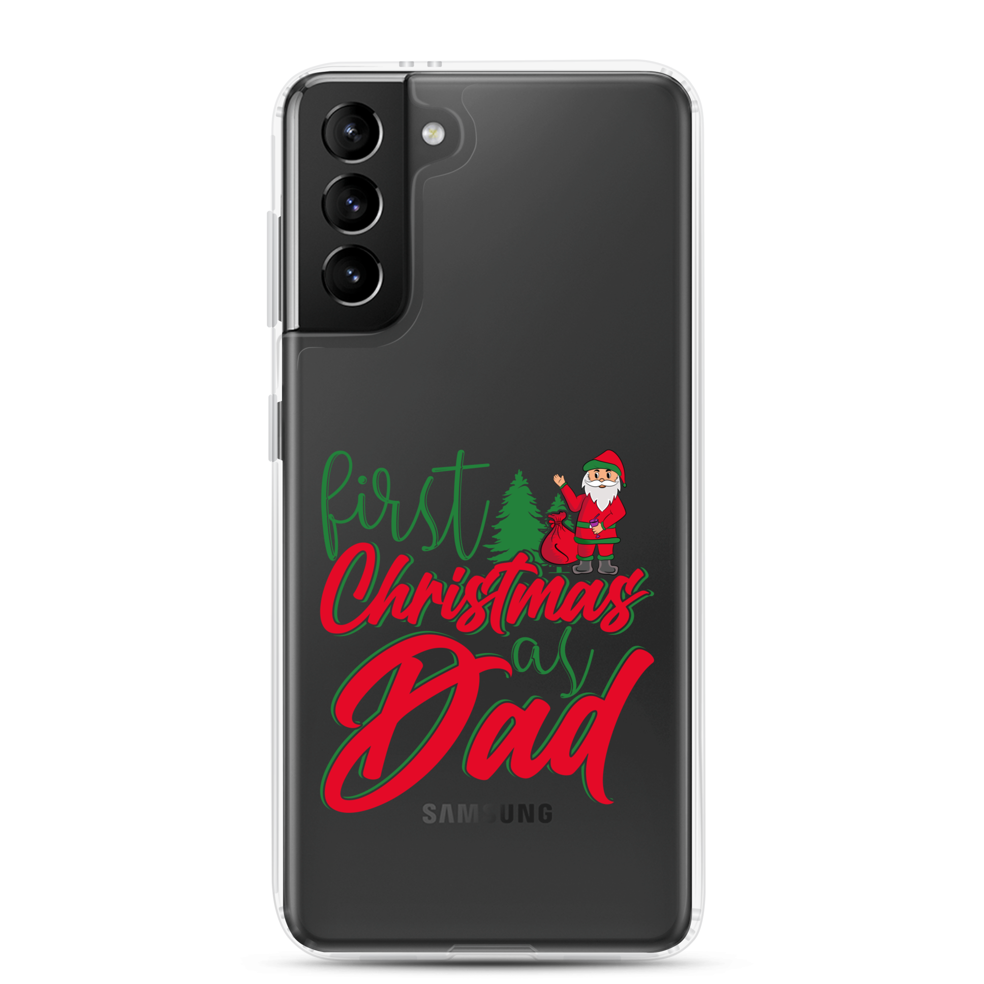 First Christmas As Dad Clear Case for Samsung®